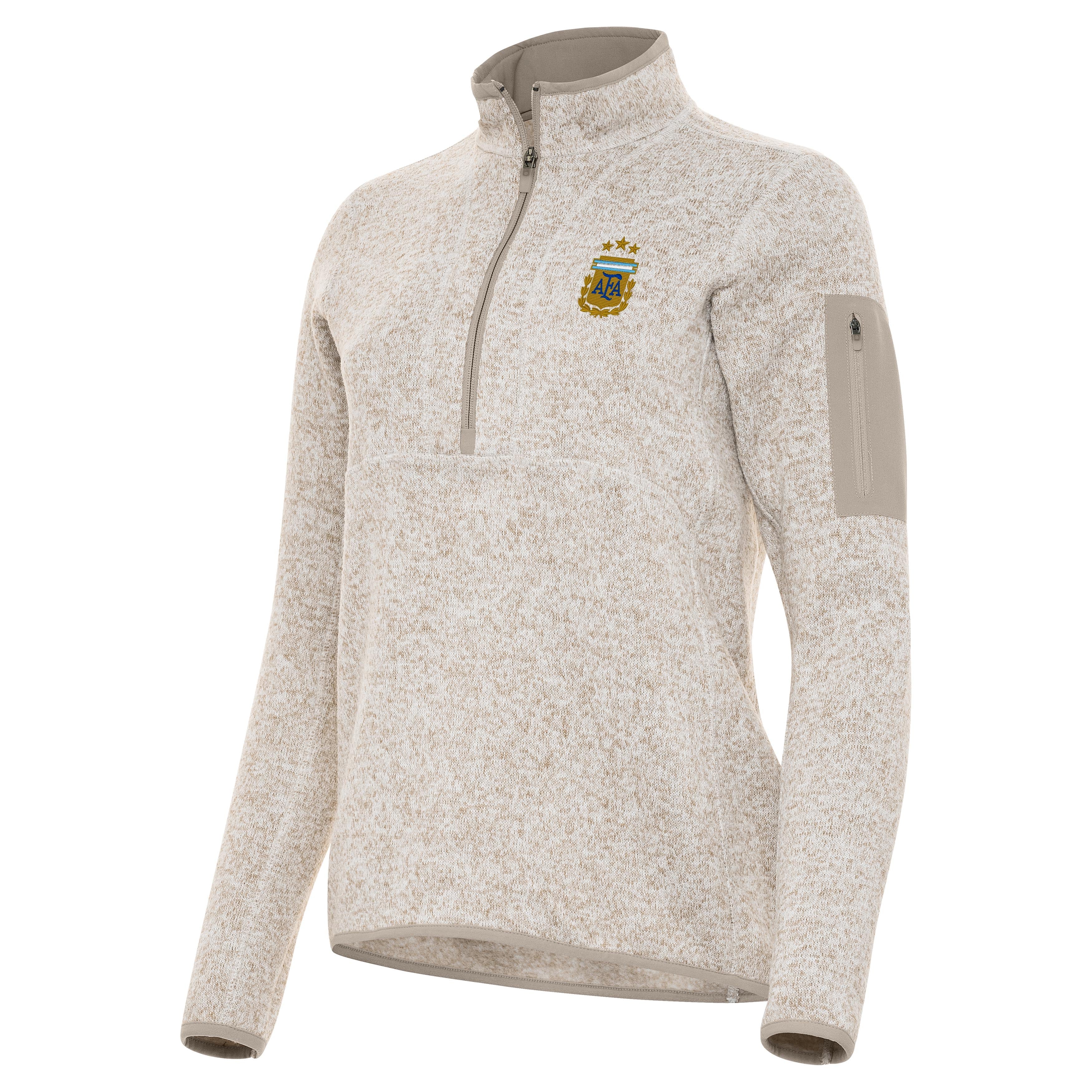 Argentine Football Association Womens Fortune Half Zip Pullover - Image 3
