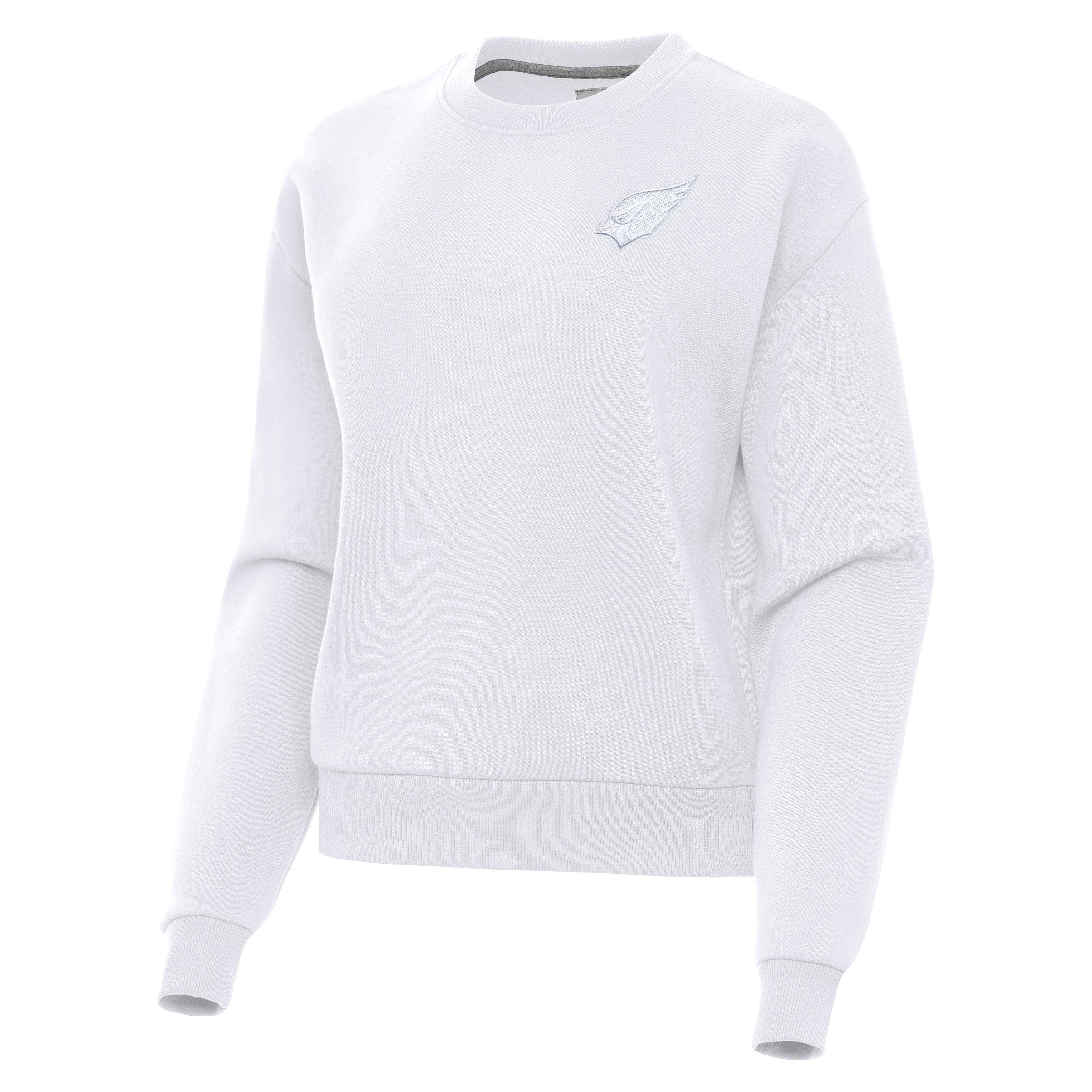 Arizona Cardinals Womens Victory White Logo Crew