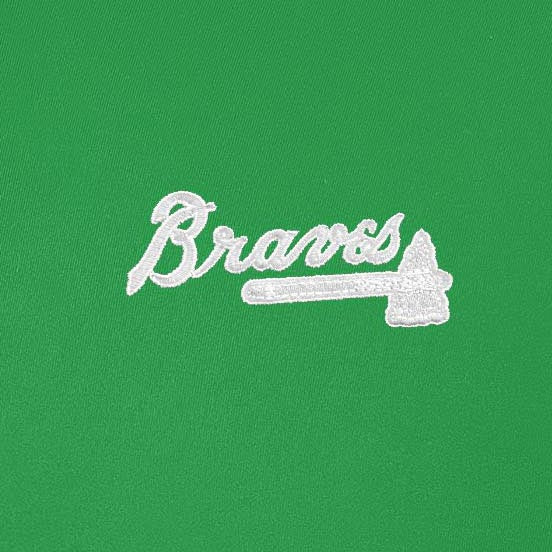 Atlanta Braves Intent St Patricks Day White Logo Quarter Zip Pullover - Image 2