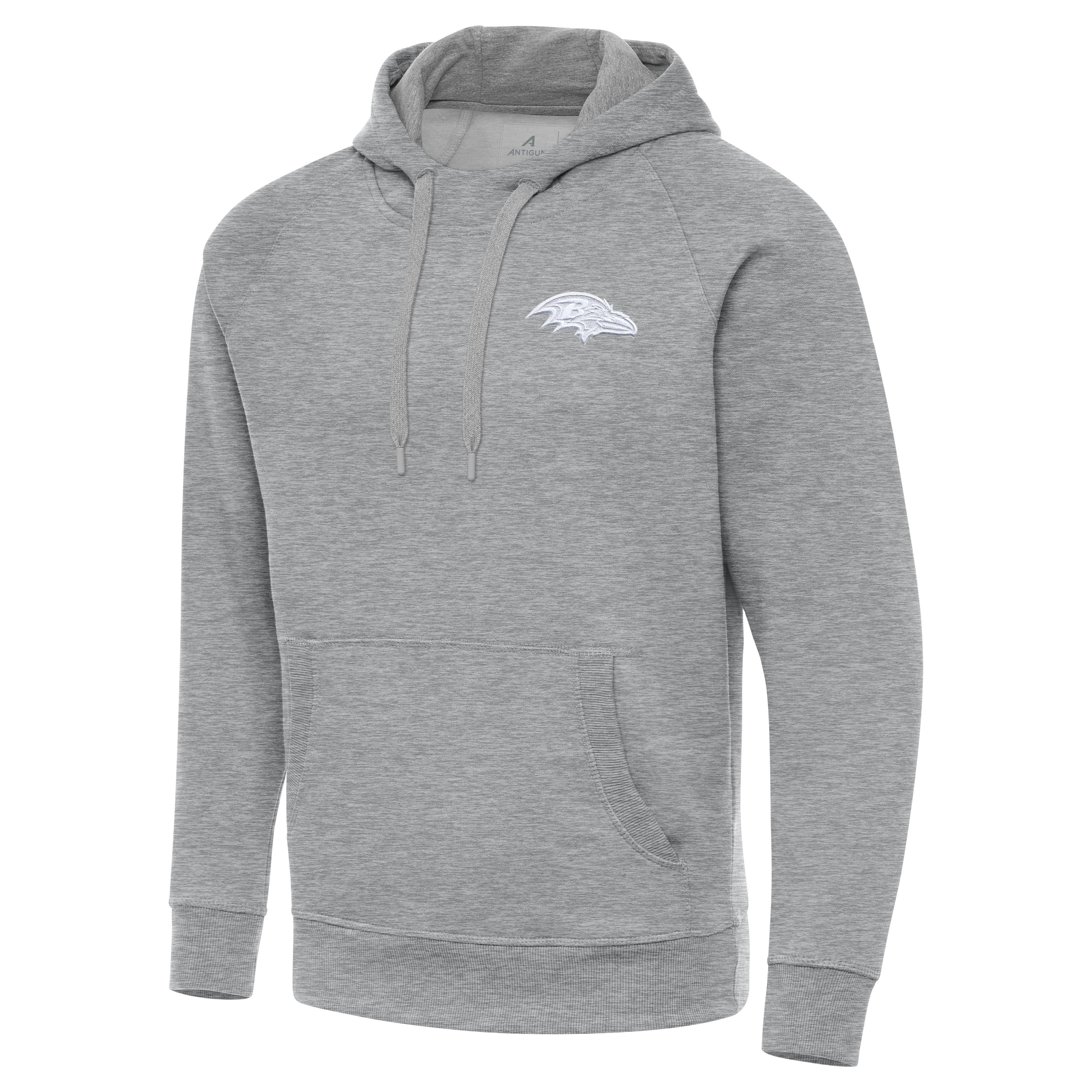 Baltimore Ravens Victory White Logo Pullover Hood - Image 2