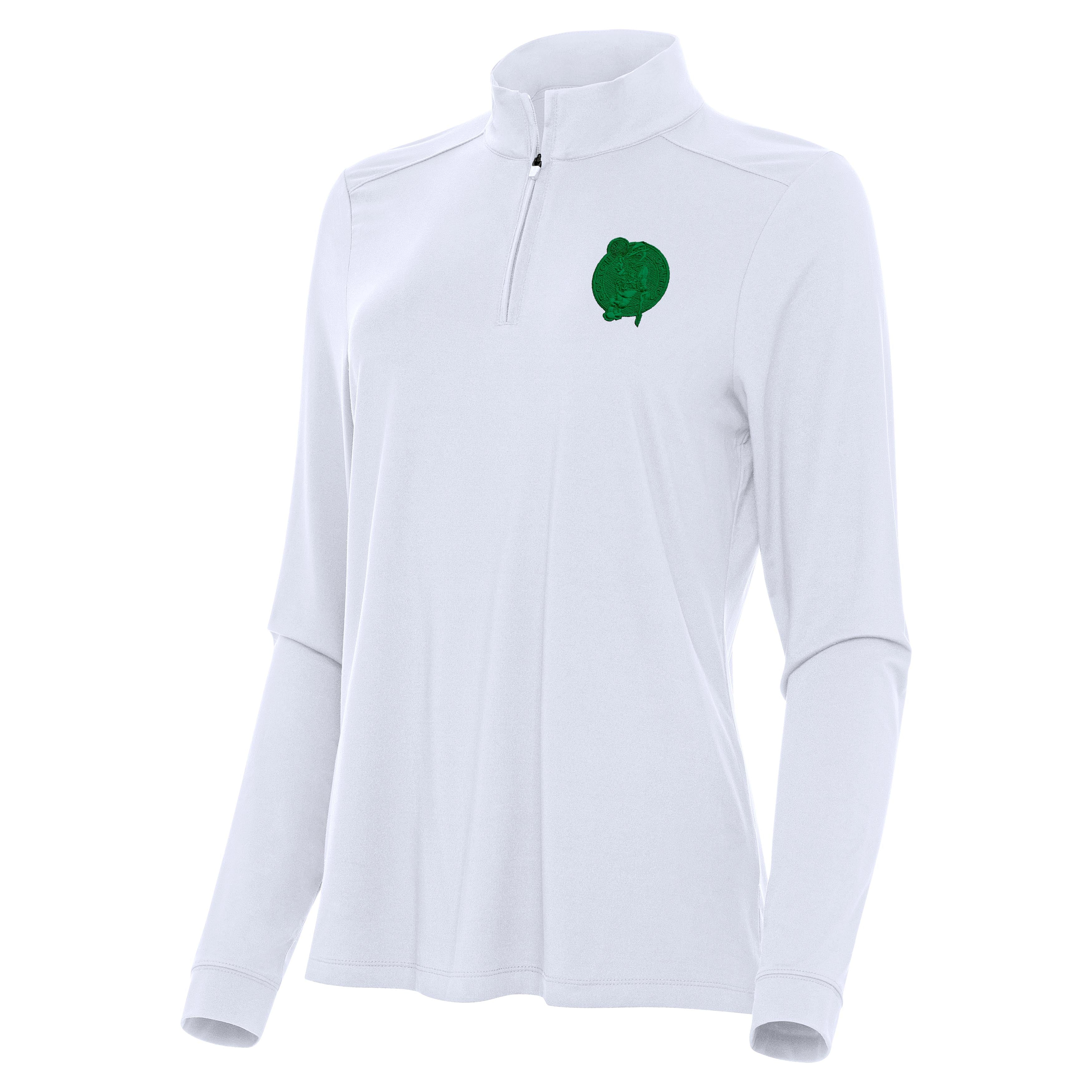 Boston Celtics Womens Intent St Patricks Day Quarter Zip Pullover - Image 3