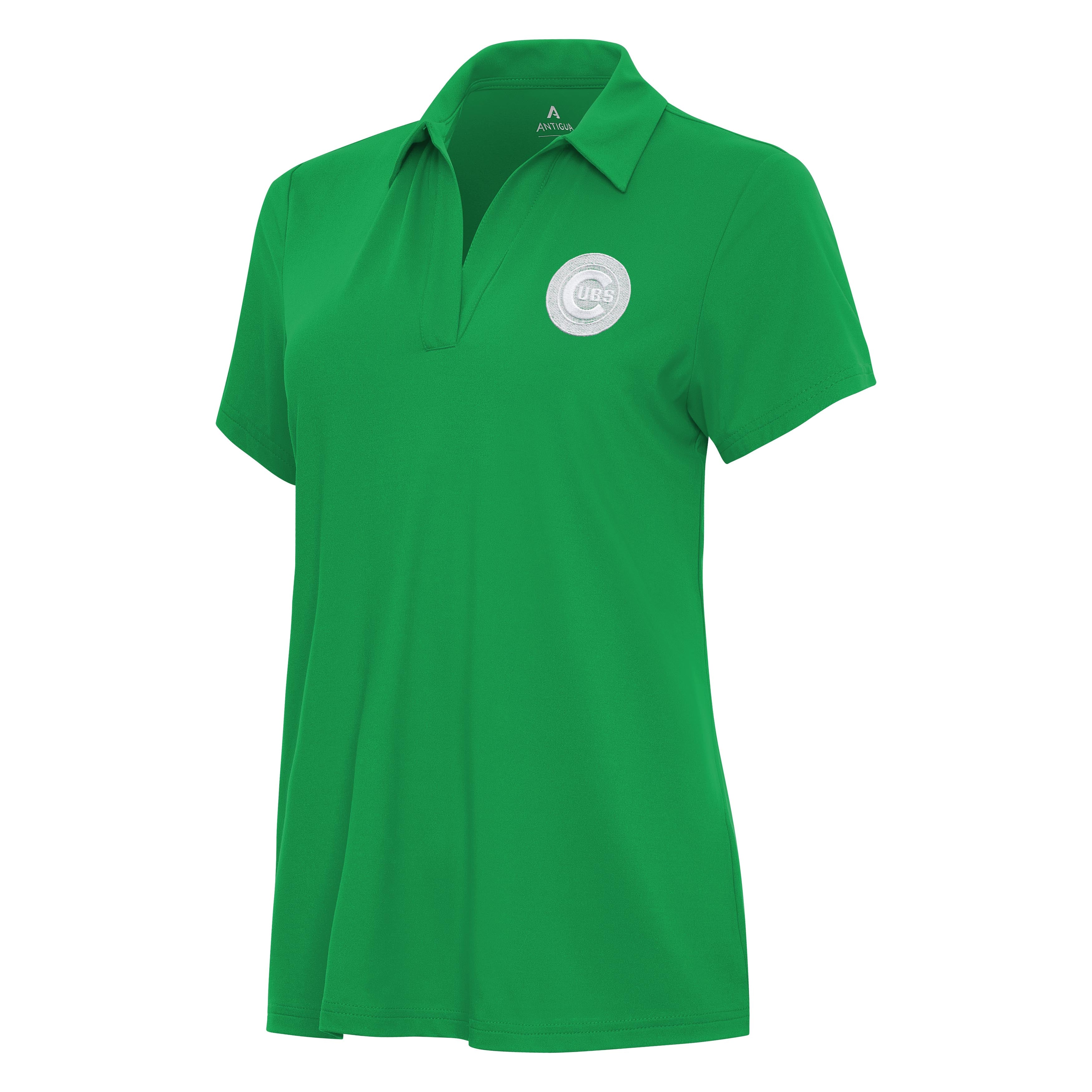 Chicago Cubs Womens Era St Patricks Day White Logo Polo