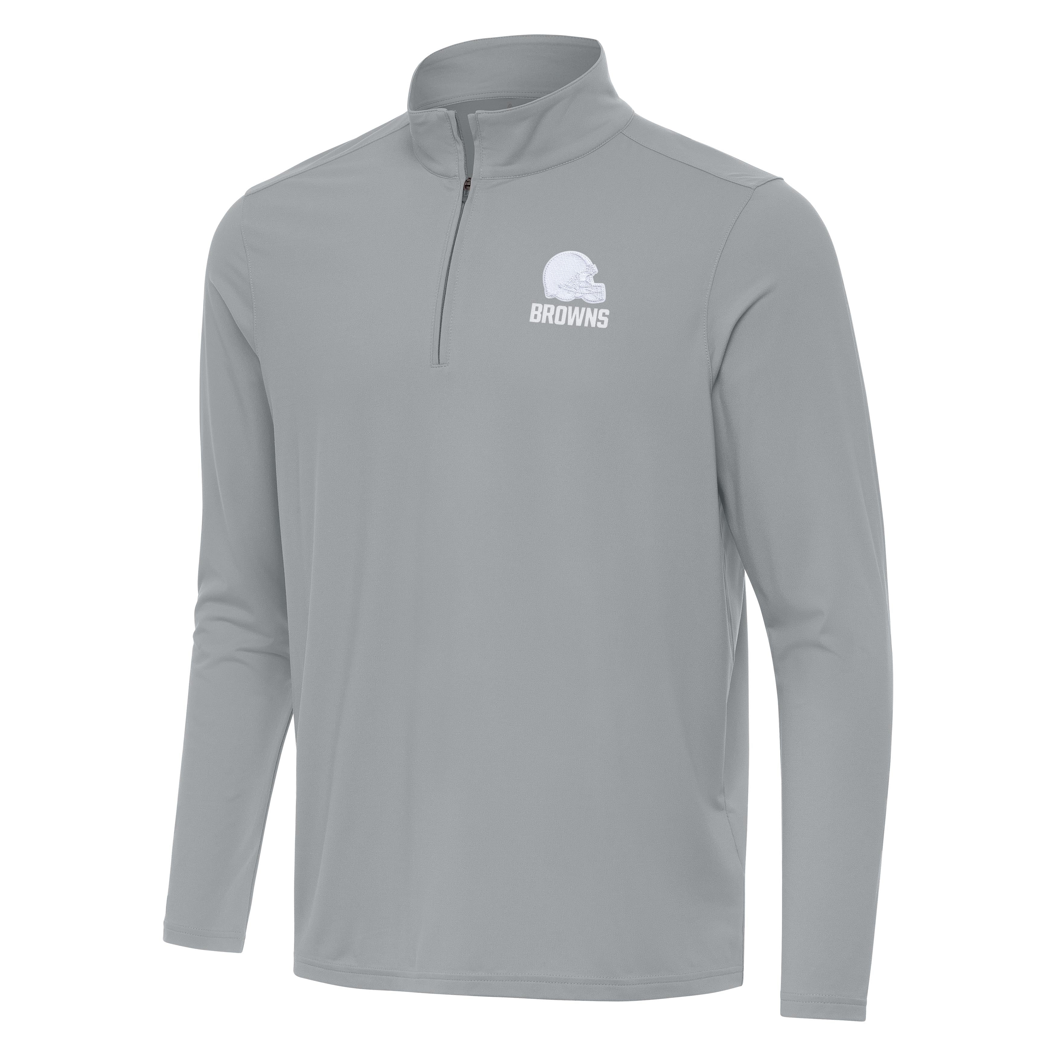 Cleveland Browns Intent White Logo Quarter Zip Pullover - Image 3
