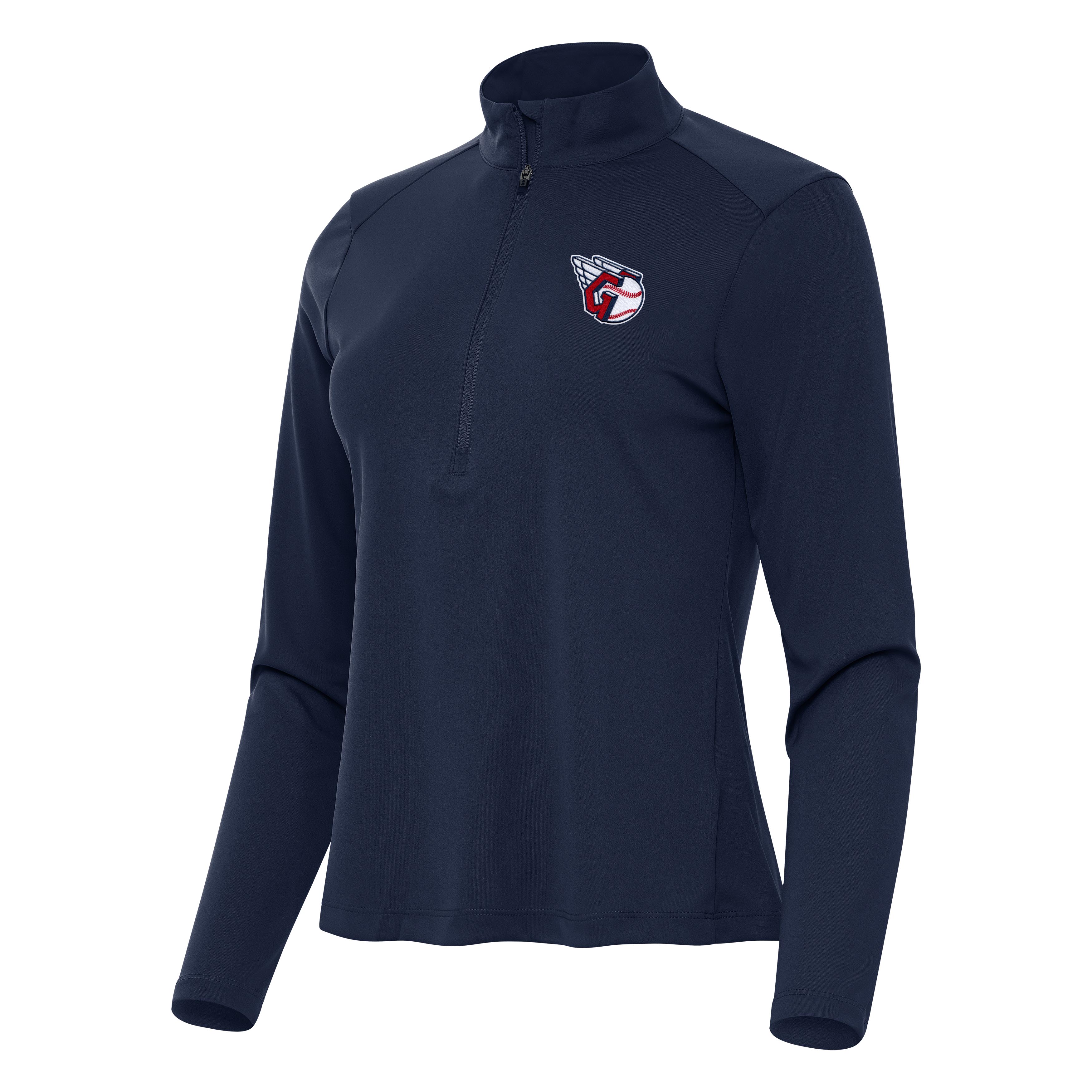 Cleveland Guardians Womens Tribute Quarter Zip Pullover - Image 2