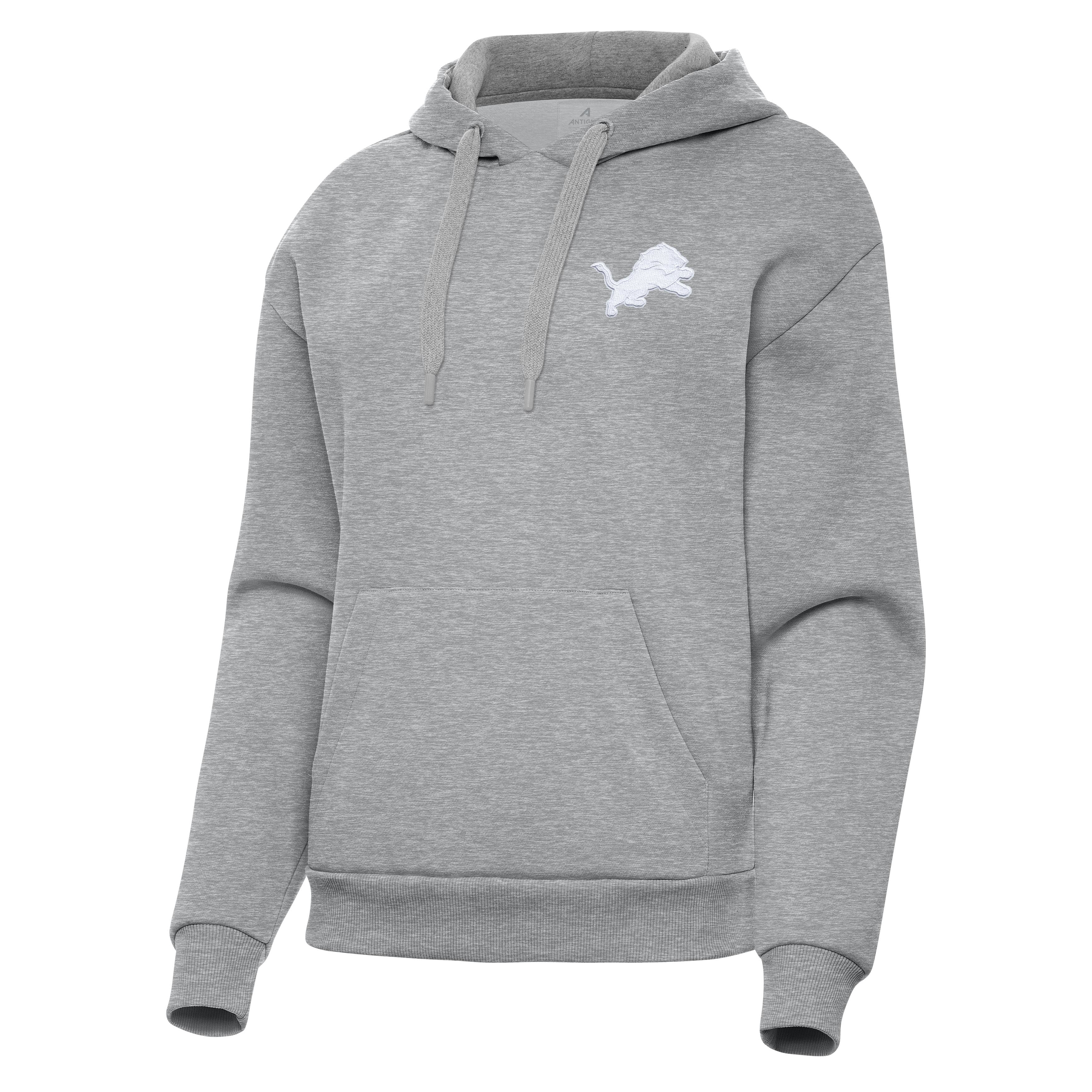Detroit Lions Womens Victory White Logo Pullover Hood - Image 2