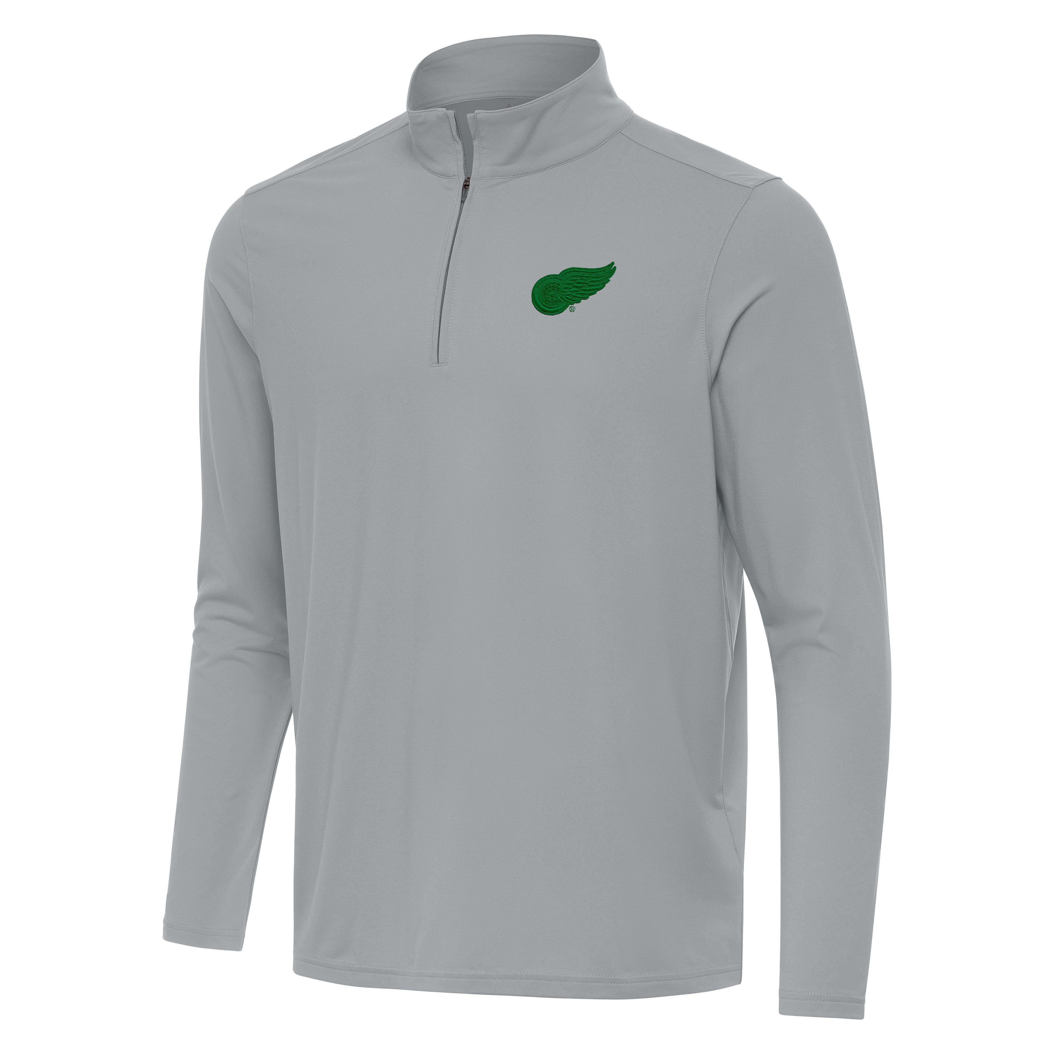 Detroit Red Wings Intent St Patricks Day Quarter Zip Pullover