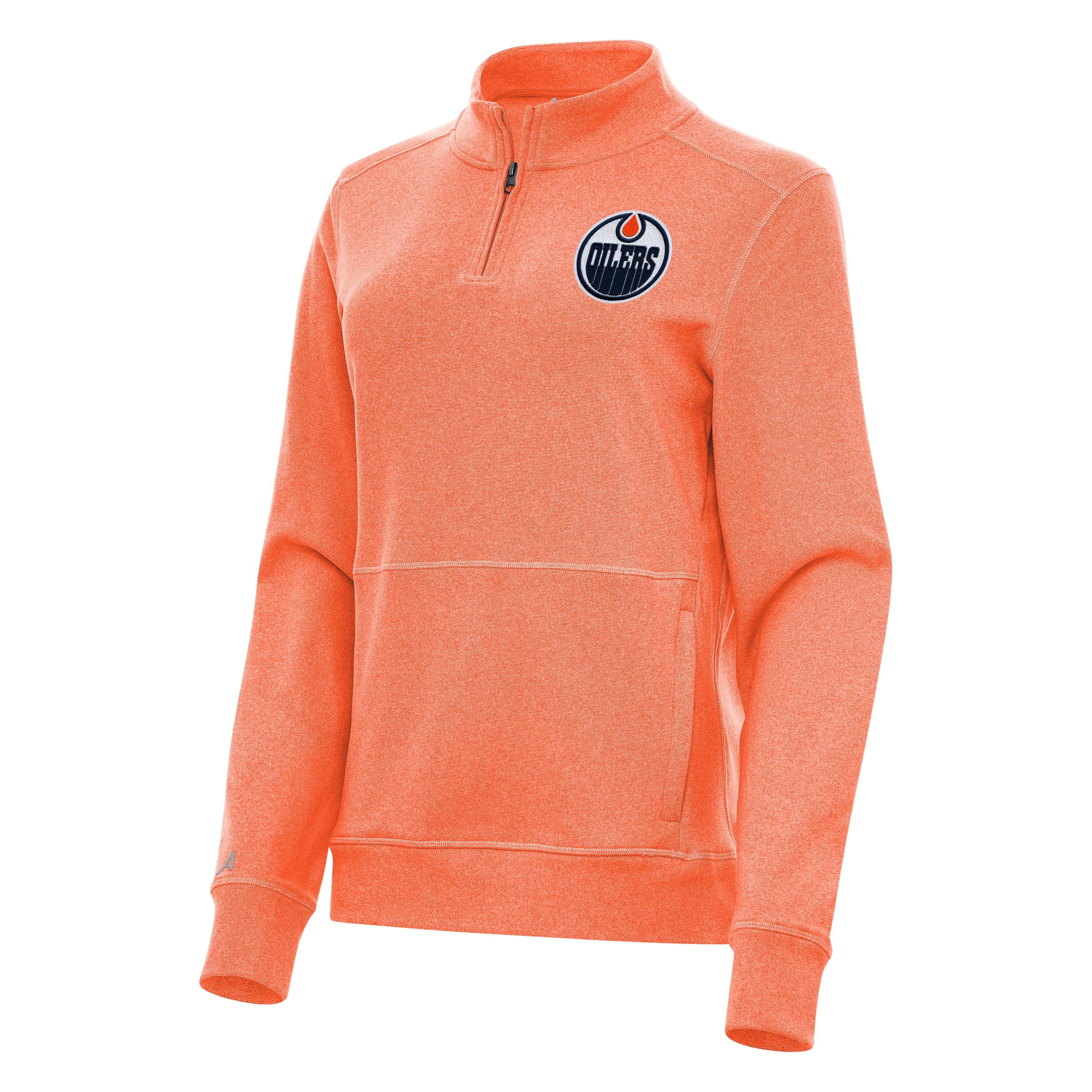 Edmonton Oilers Womens Crush Quarter Zip Pullover - Image 3