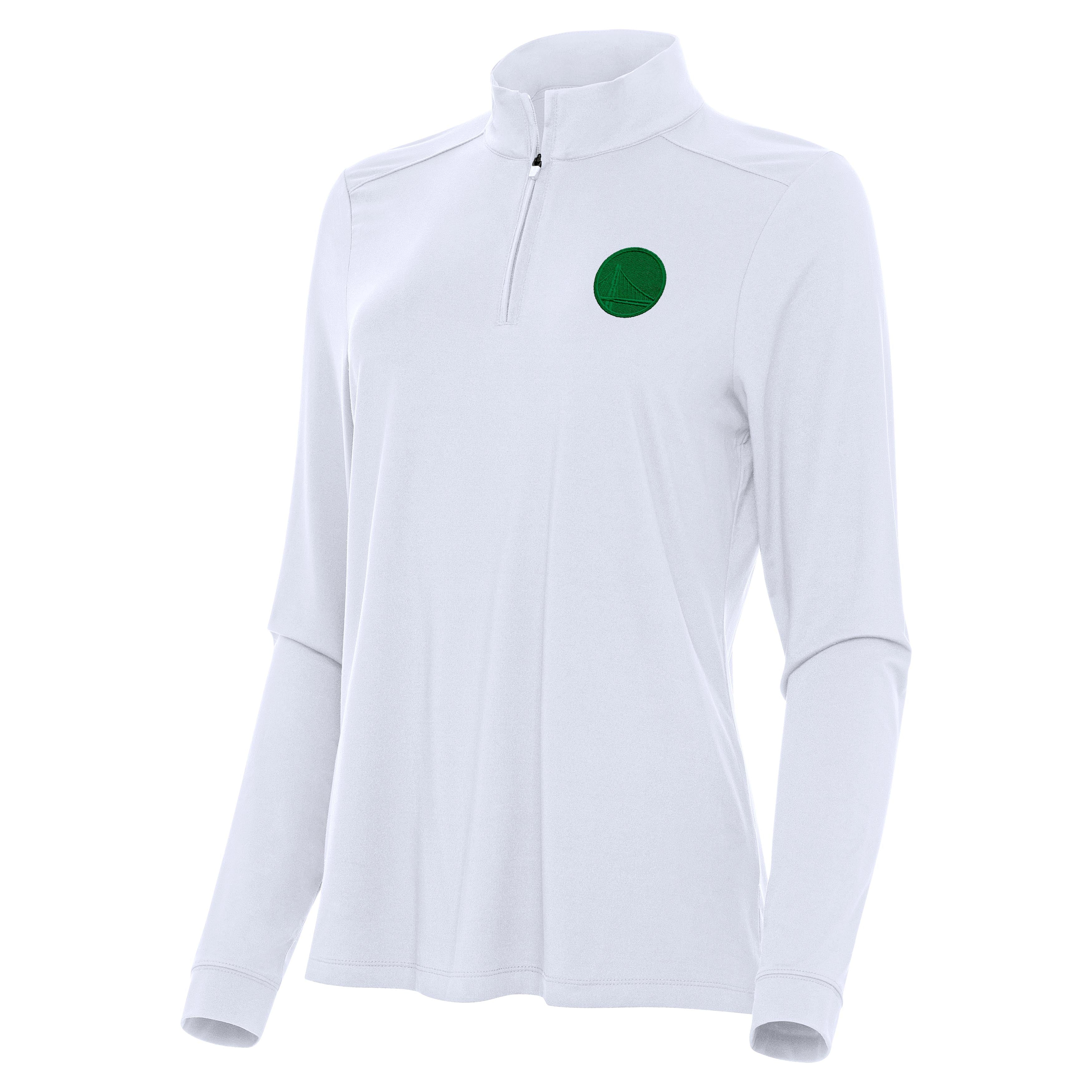 Golden State Warriors Womens Intent St Patricks Day Quarter Zip Pullover - Image 3