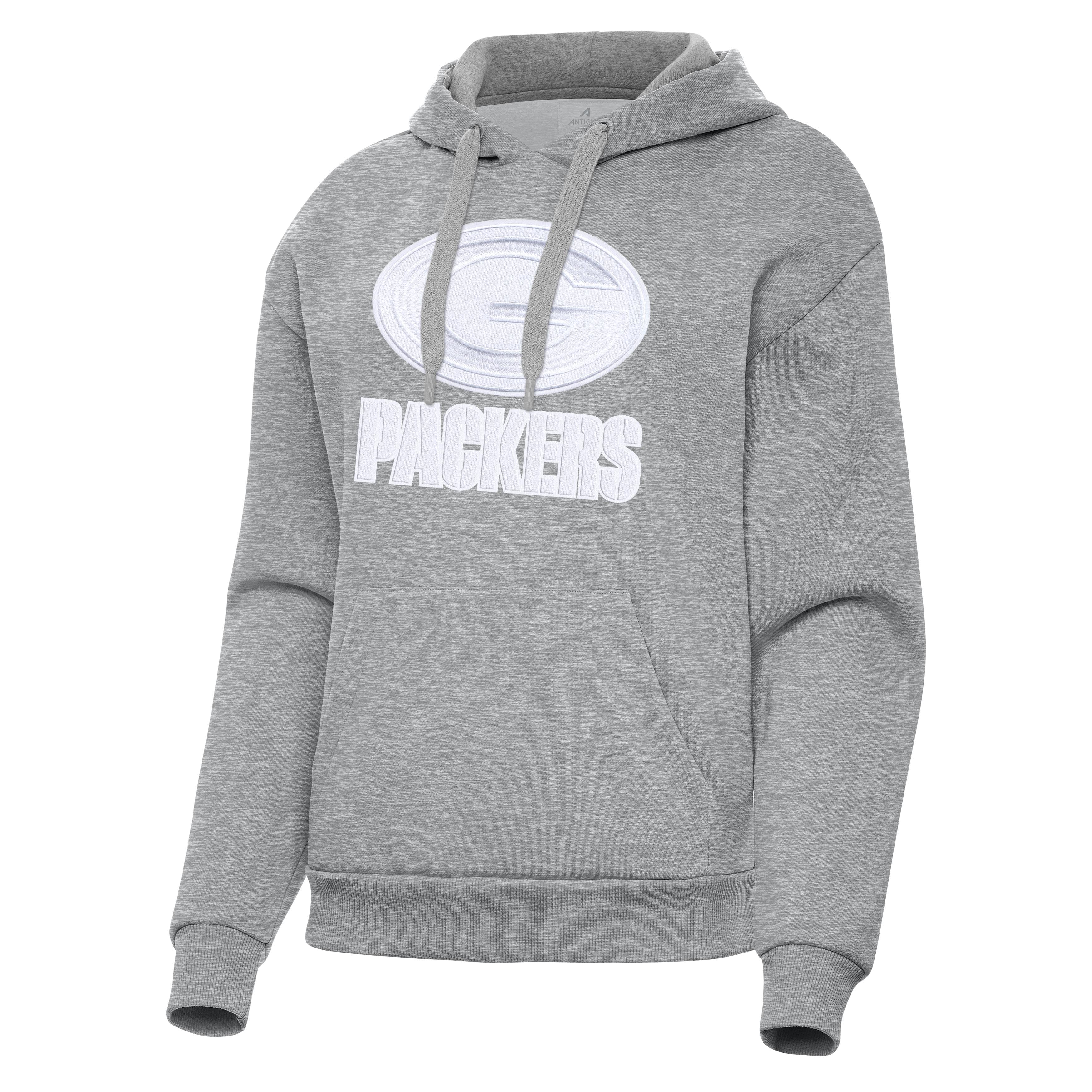 Green Bay Packers Womens Victory Full Front Logo Pullover Hood - Image 2