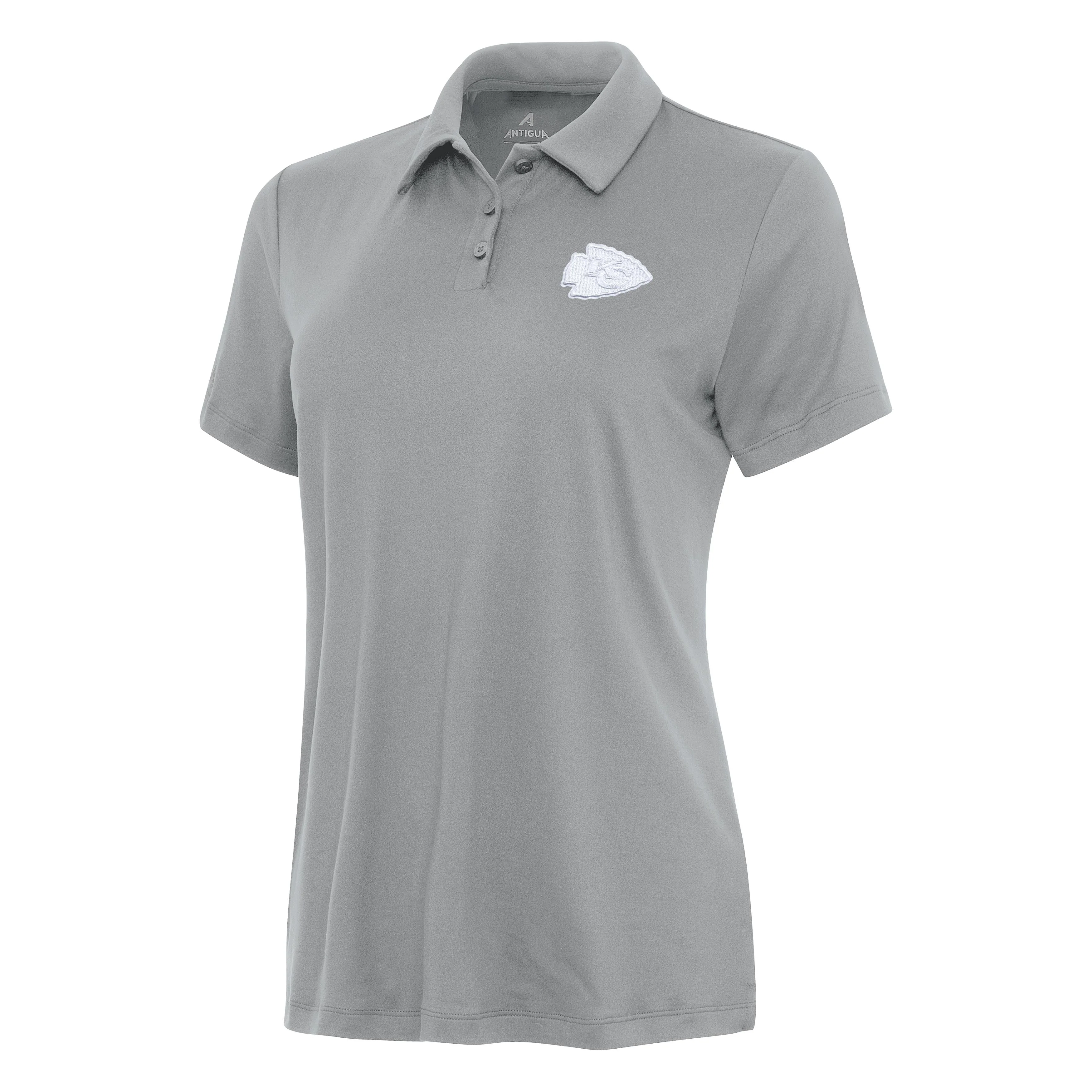 Kansas City Chiefs Womens Reprocess White Logo Polo - Image 2