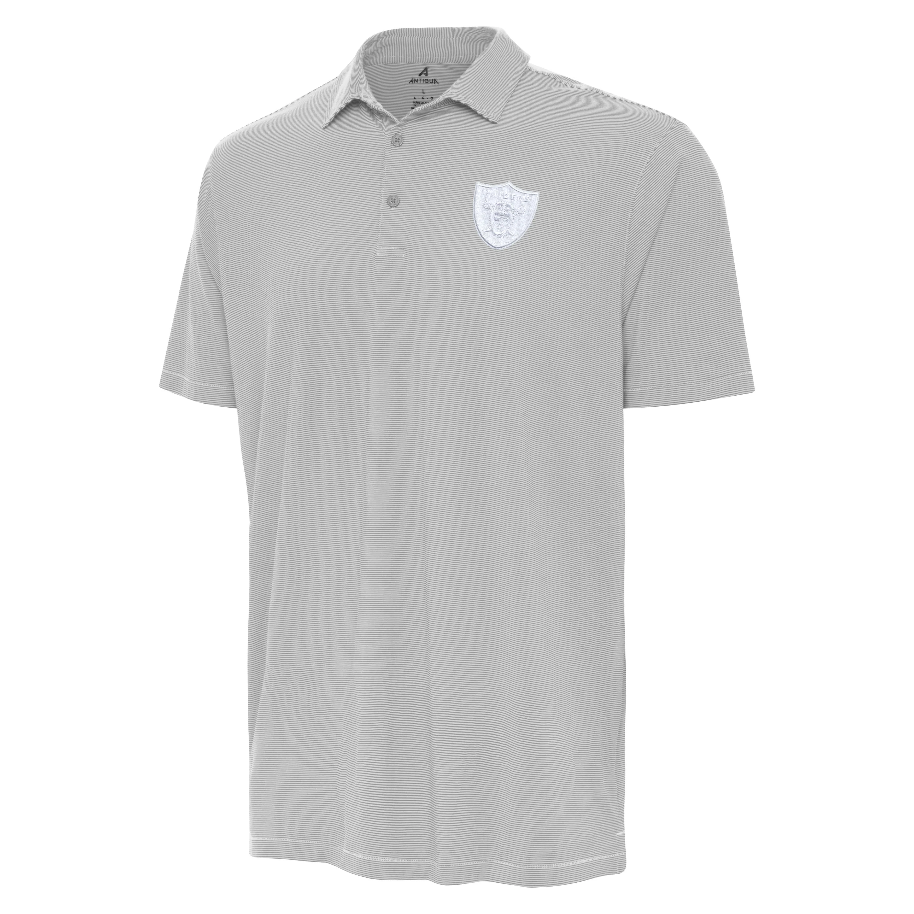 Las Vegas Raiders Twine White Logo Polo