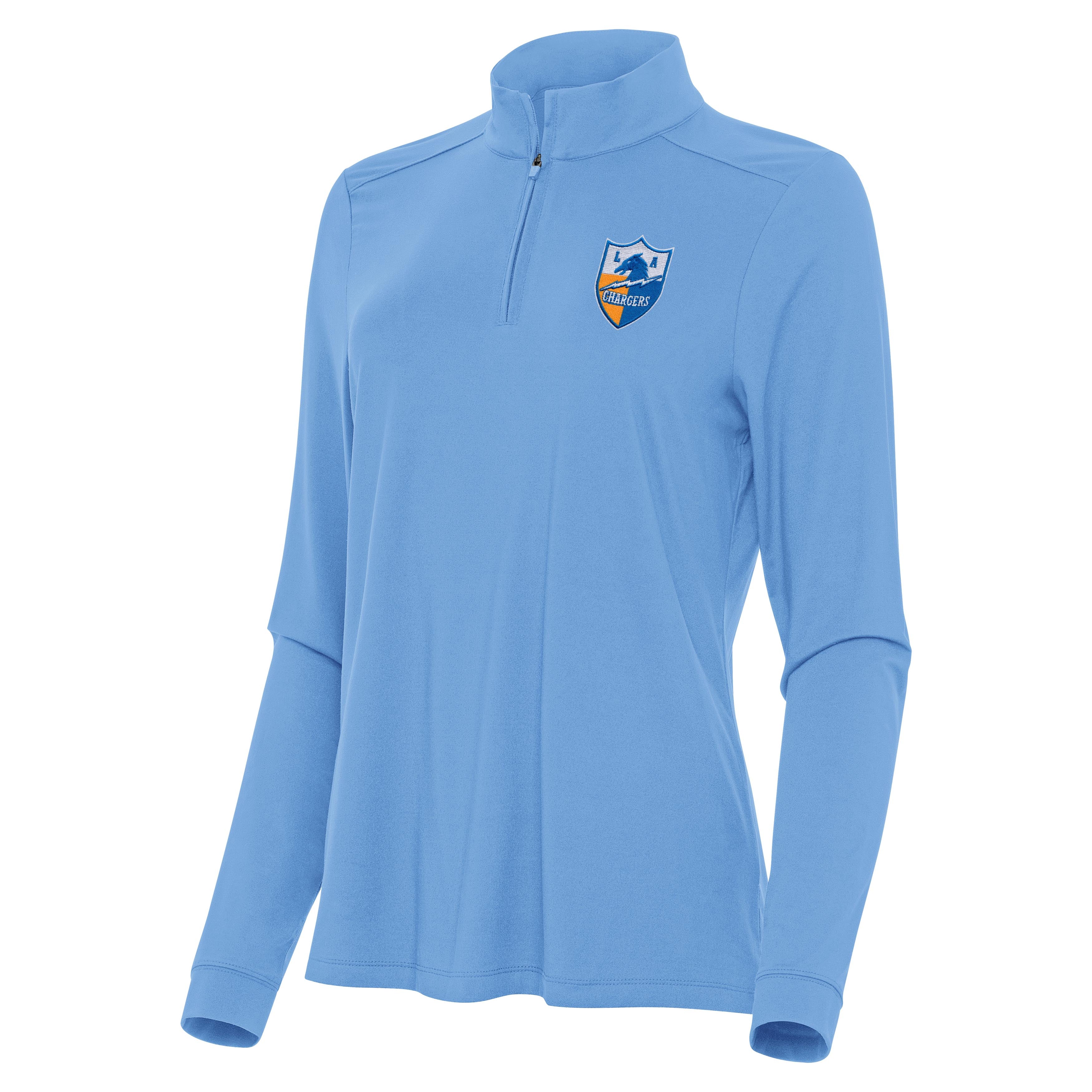 Los Angeles Chargers Throwback Womens Intent Quarter Zip Pullover - Image 2