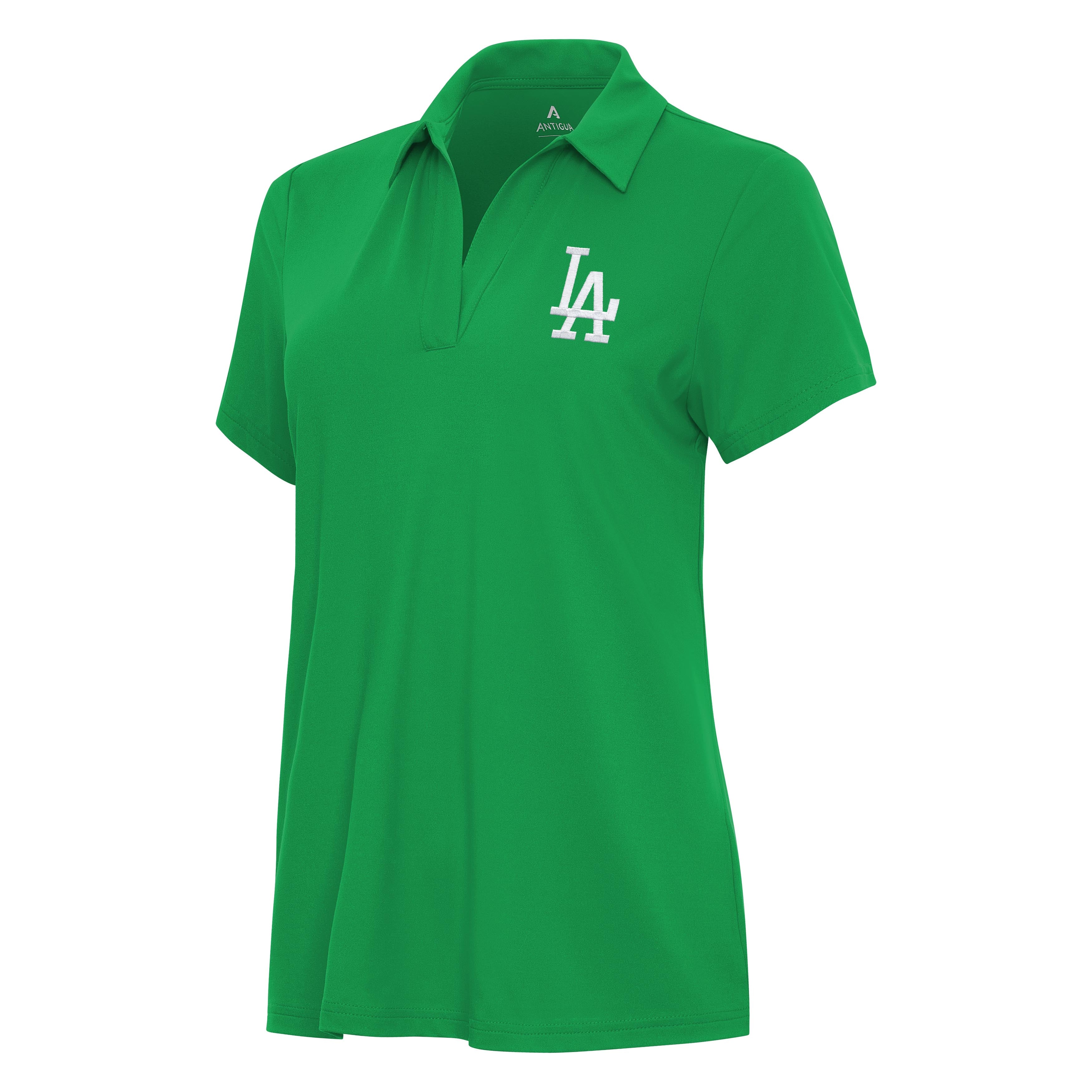 Los Angeles Dodgers Womens Era St Patricks Day White Logo Polo