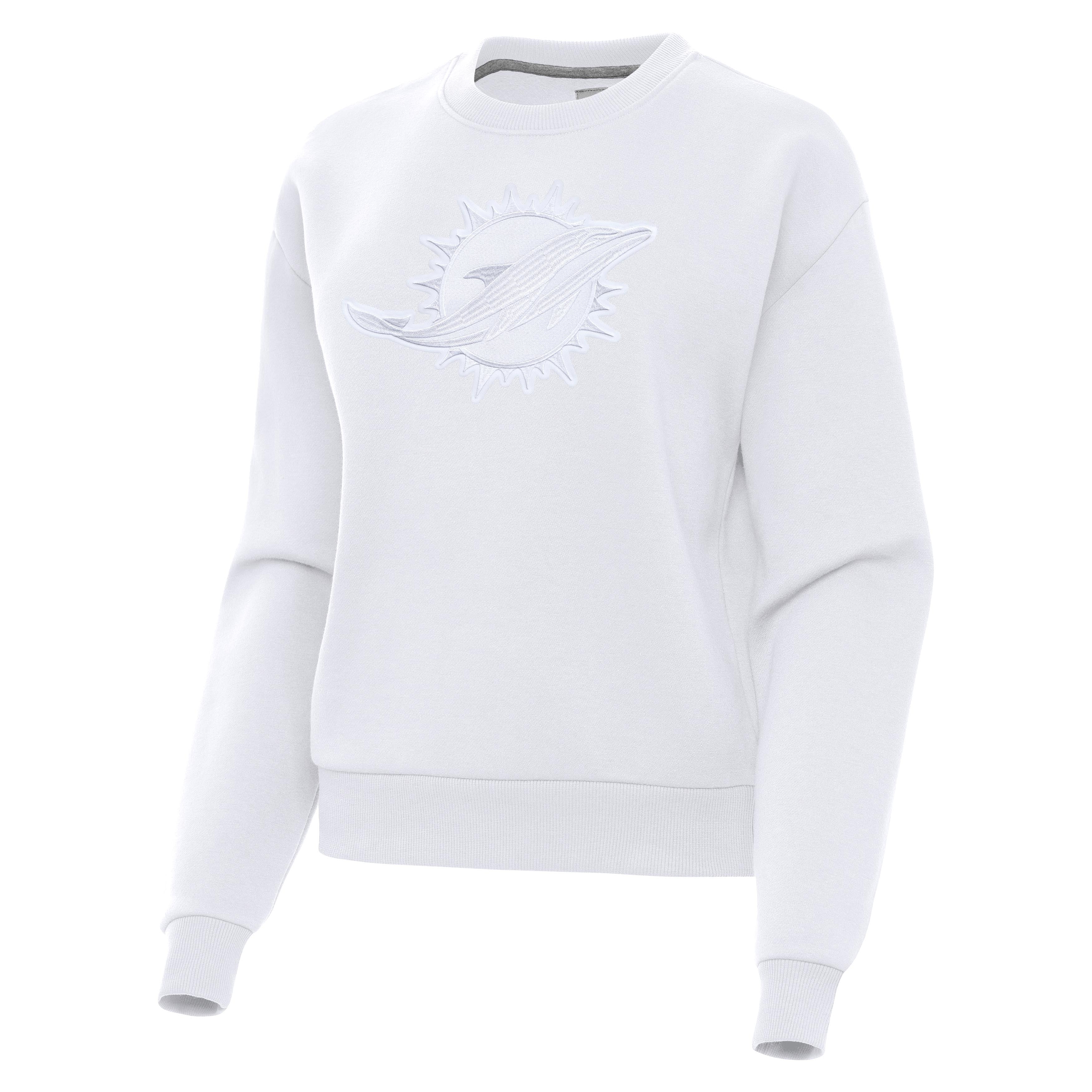 Miami Dolphins Womens Victory Full Front Logo Crew