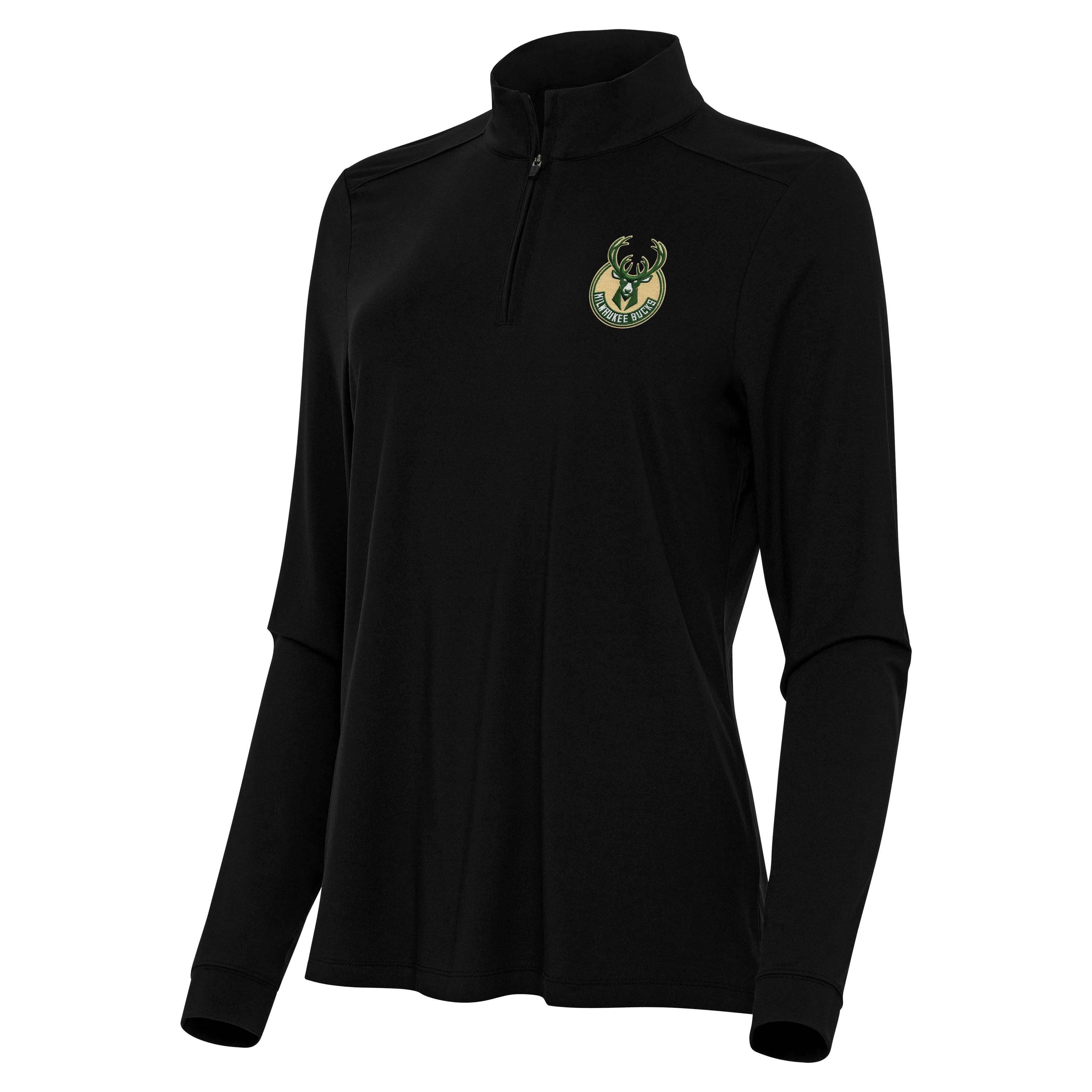 Milwaukee Bucks Womens Intent Quarter Zip Pullover - Image 2