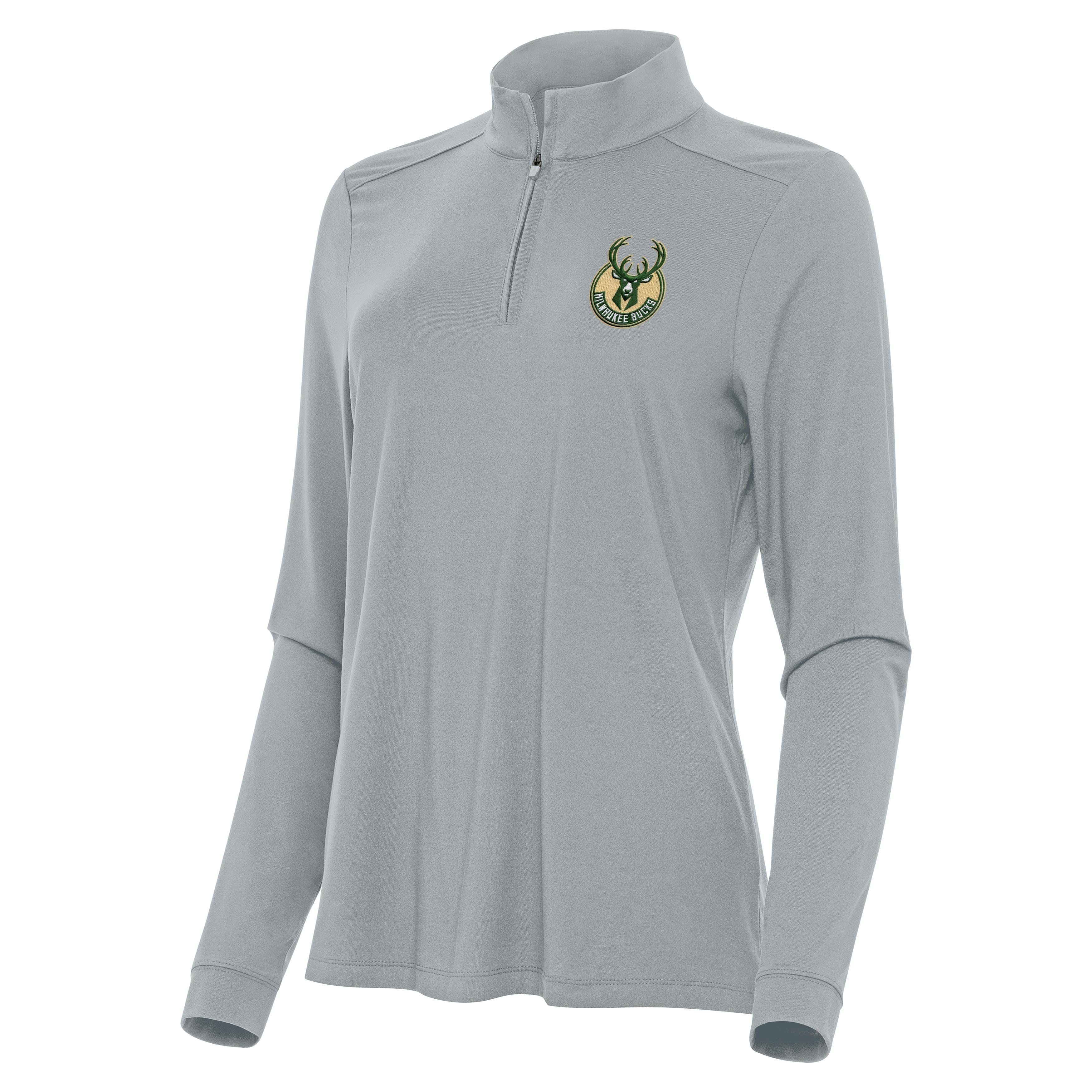 Milwaukee Bucks Womens Intent Quarter Zip Pullover - Image 3