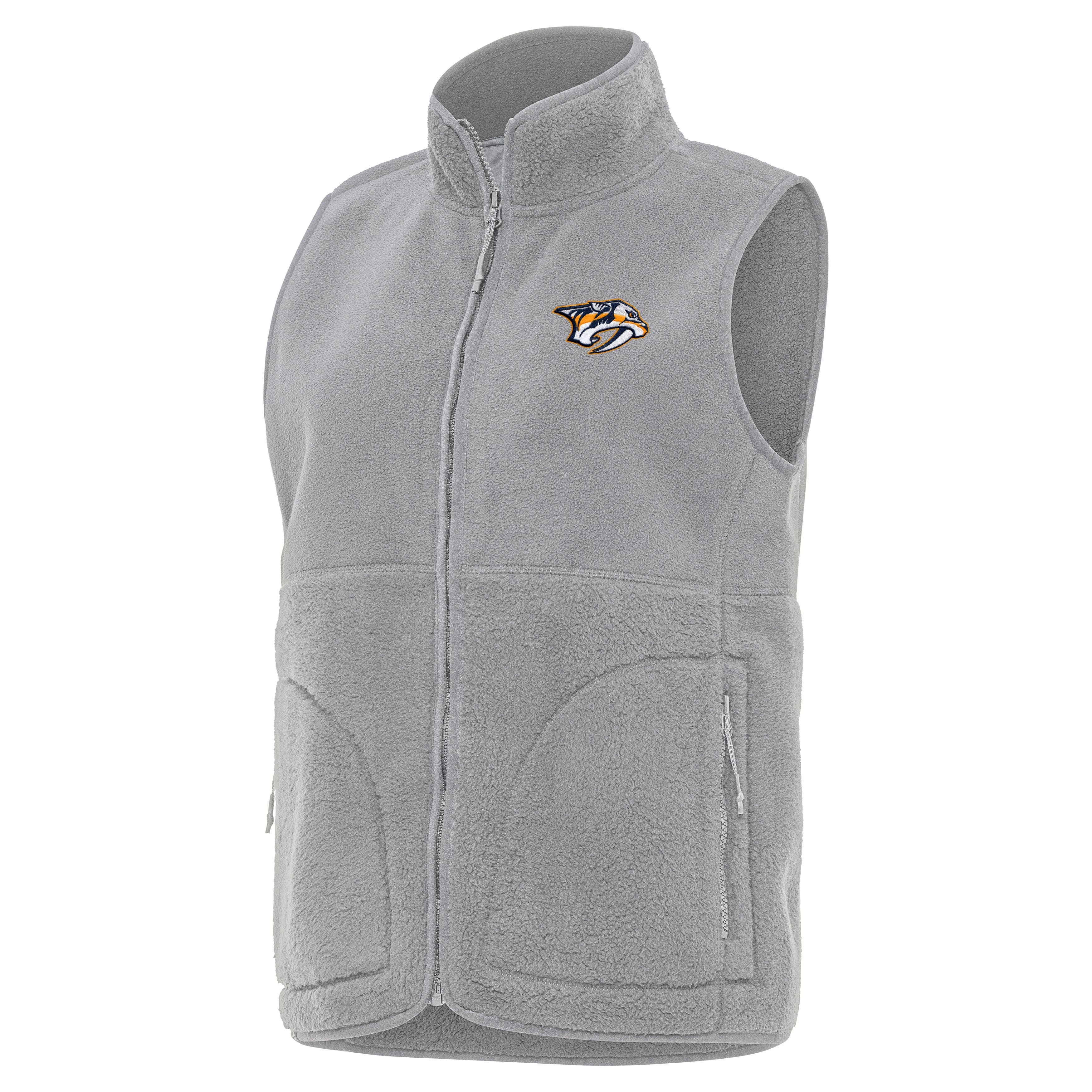 Nashville Predators Womens Nostalgic Full Zip Vest - Image 3