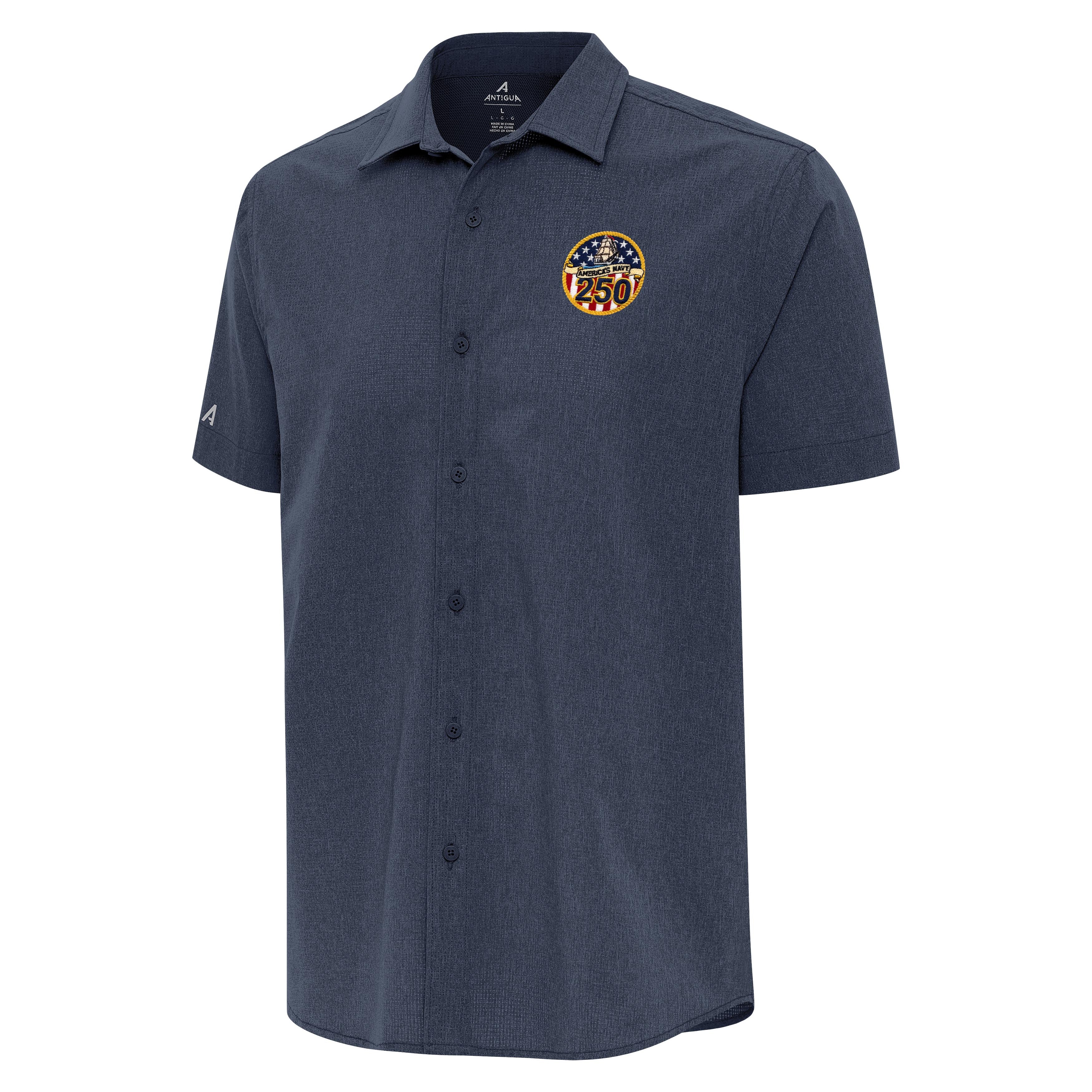 Navy 250th Anniversary Activate Woven Shirt - Image 3