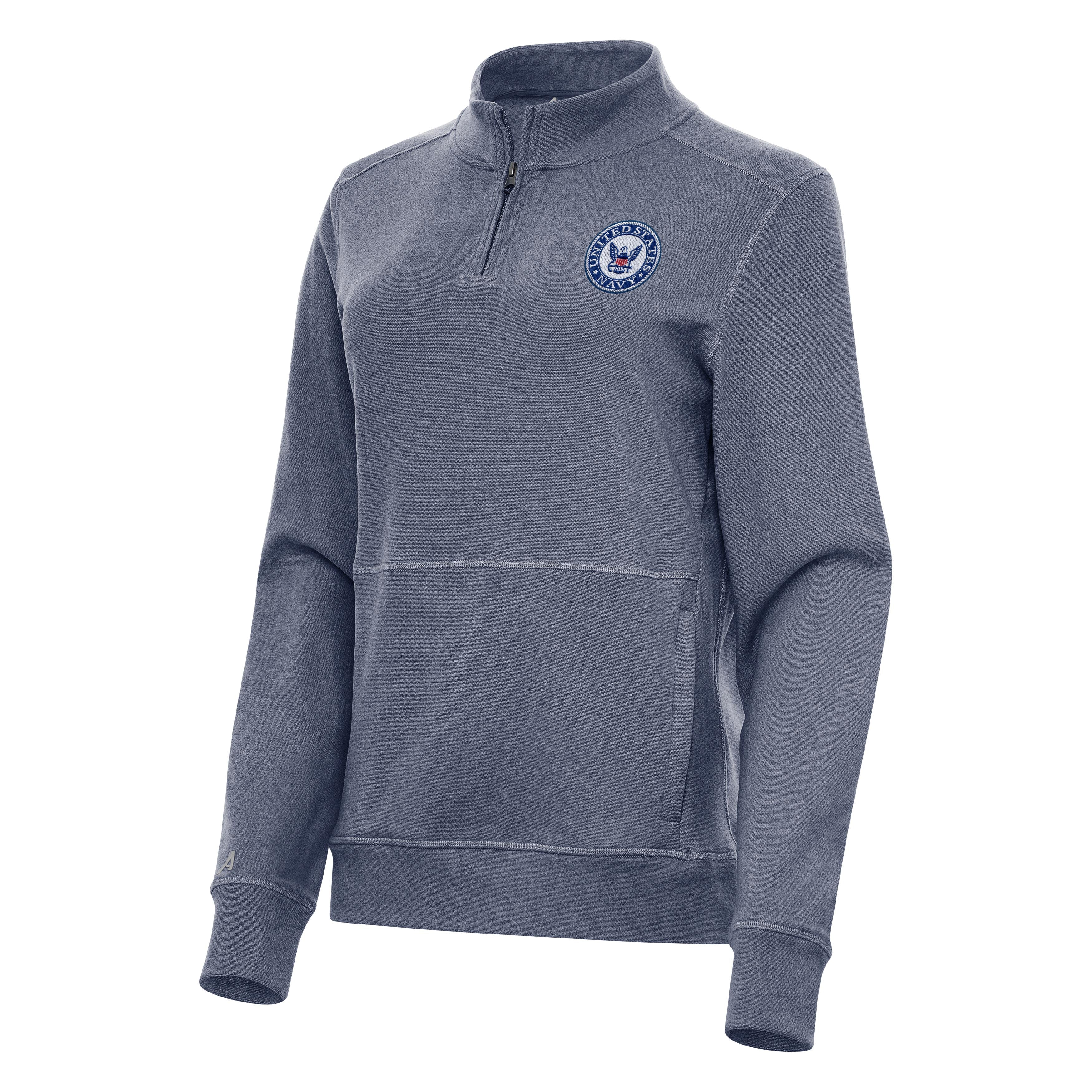 Navy Womens Crush Quarter Zip Pullover - Image 2