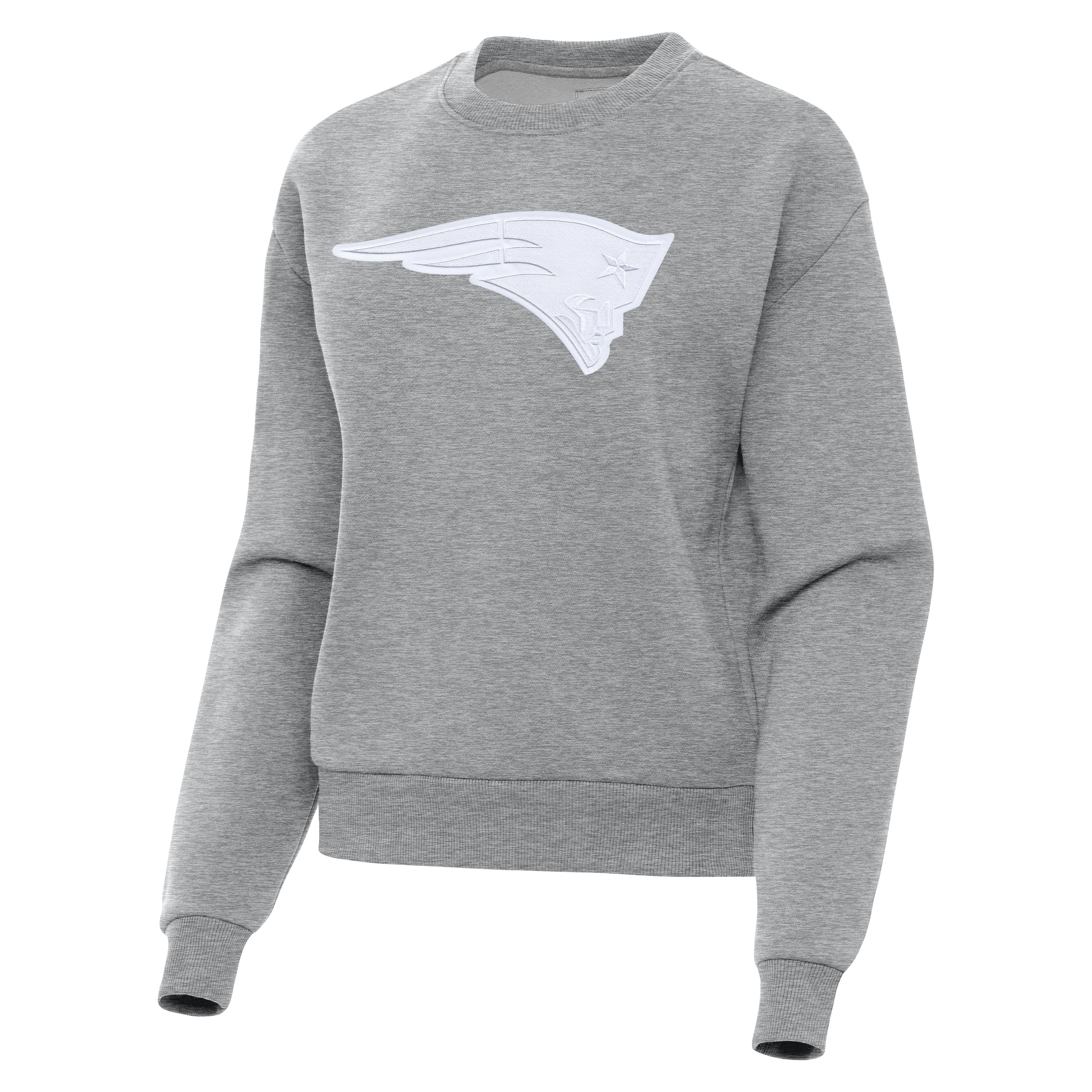 New England Patriots Womens Victory Full Front Logo Crew - Image 2