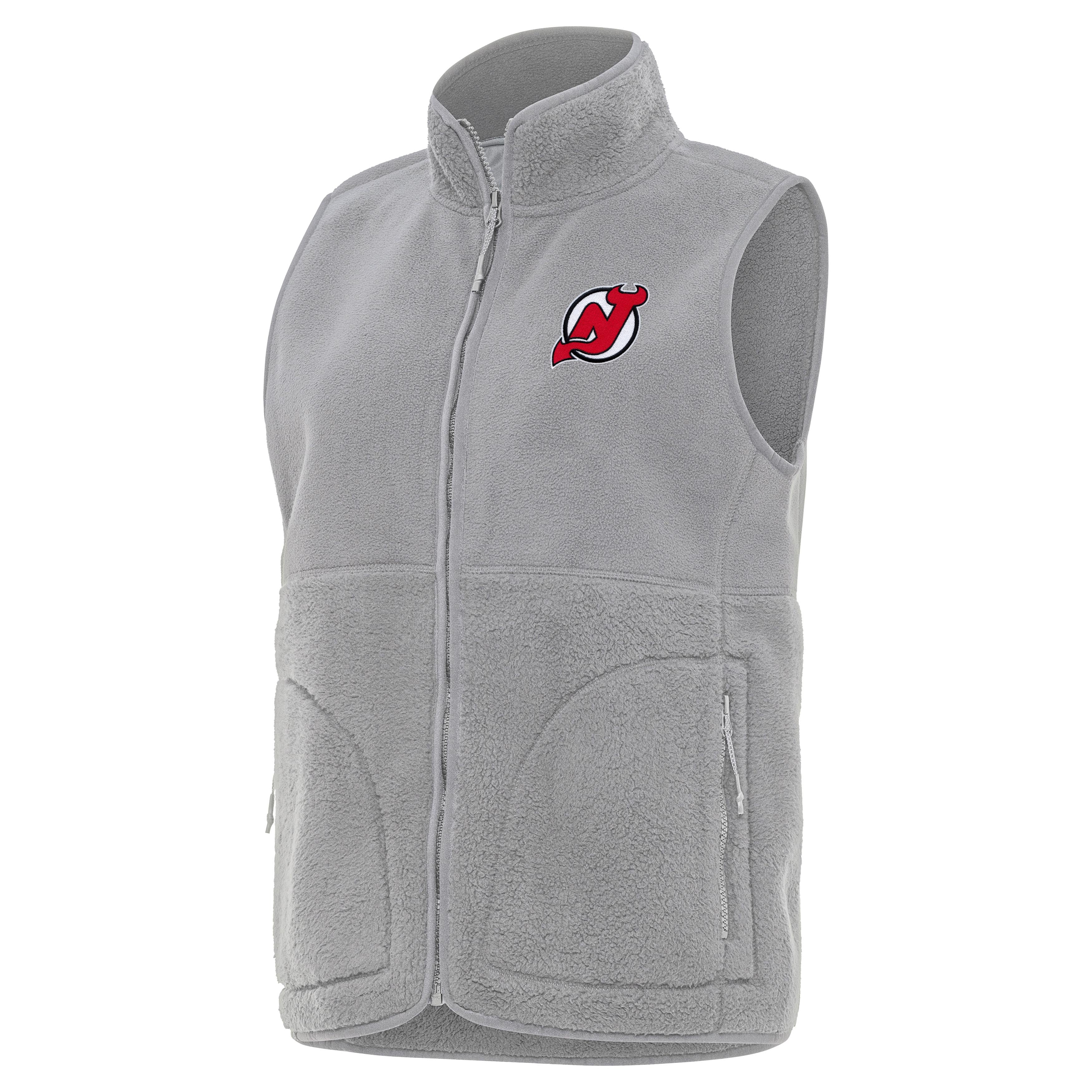 New Jersey Devils Womens Nostalgic Full Zip Vest - Image 2