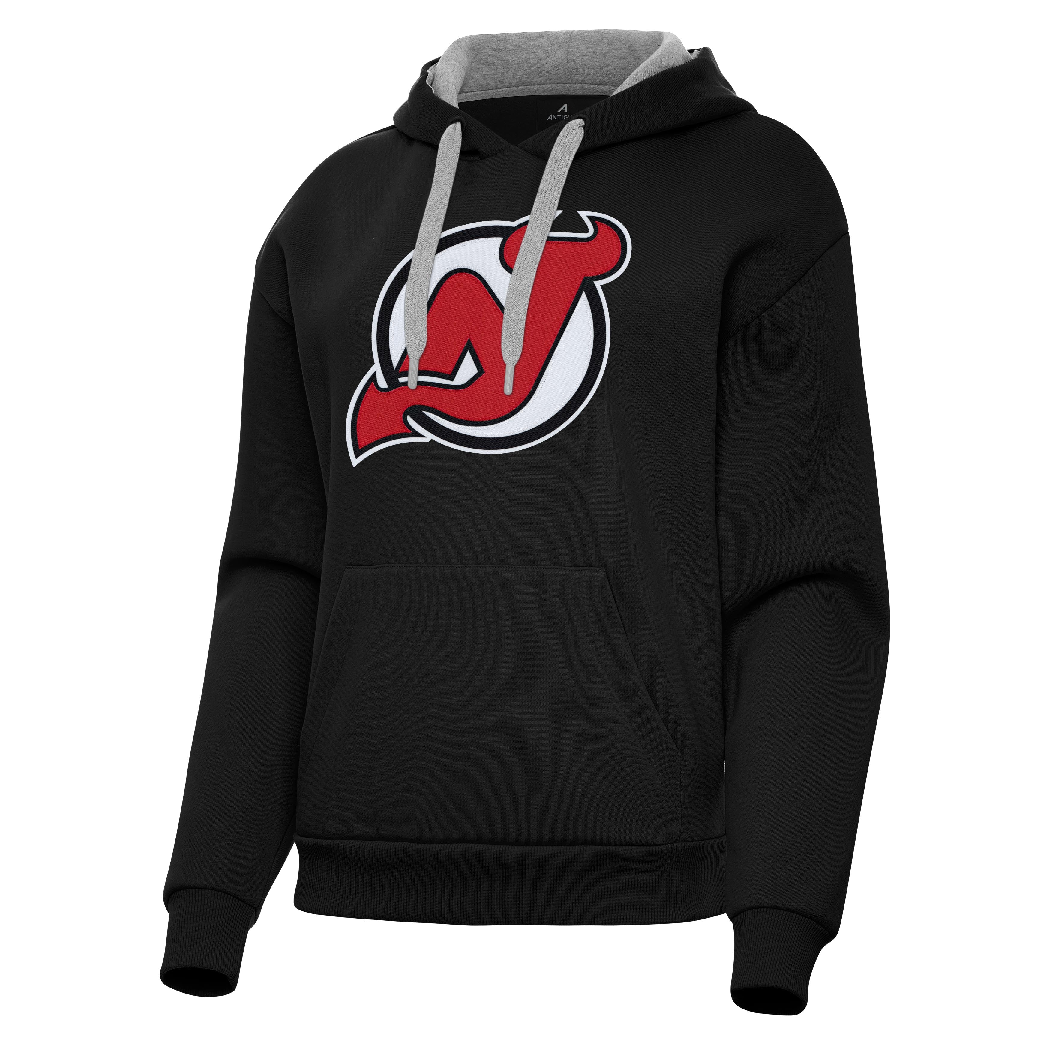 New Jersey Devils Womens Victory Full Front Logo Pullover Hood - Image 3