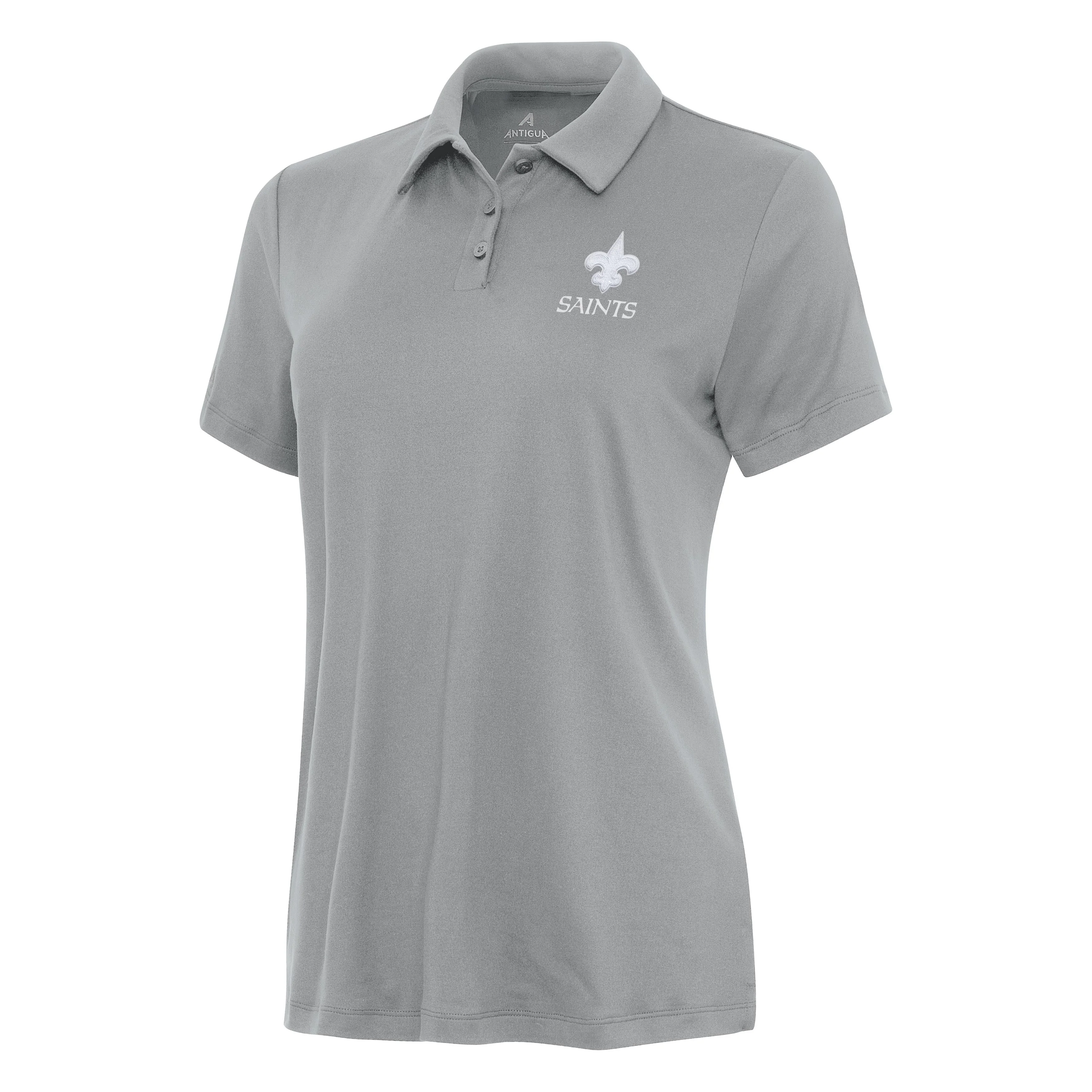 New Orleans Saints Womens Reprocess White Logo Polo - Image 2