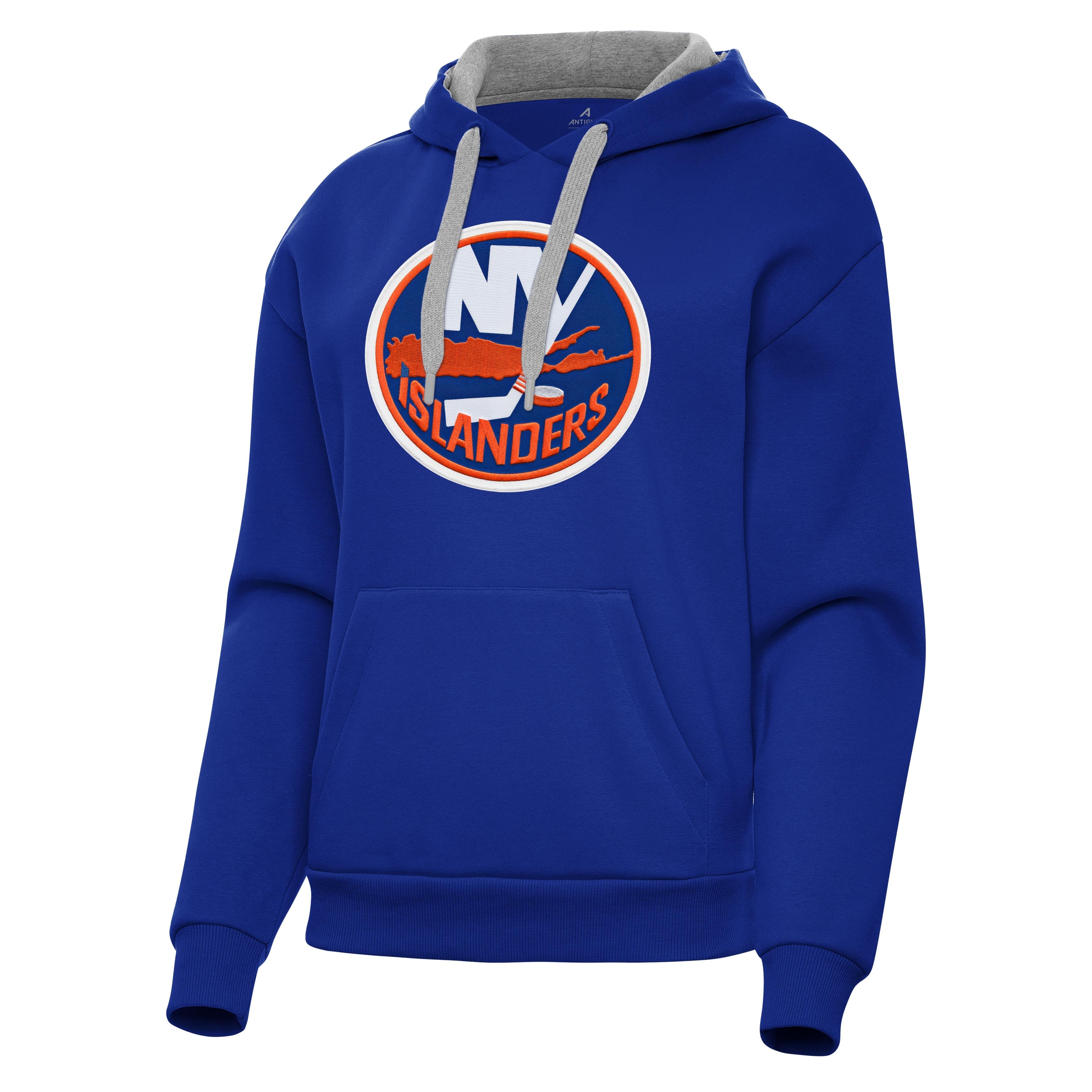 New York Islanders Womens Victory Full Front Logo Pullover Hood - Image 6