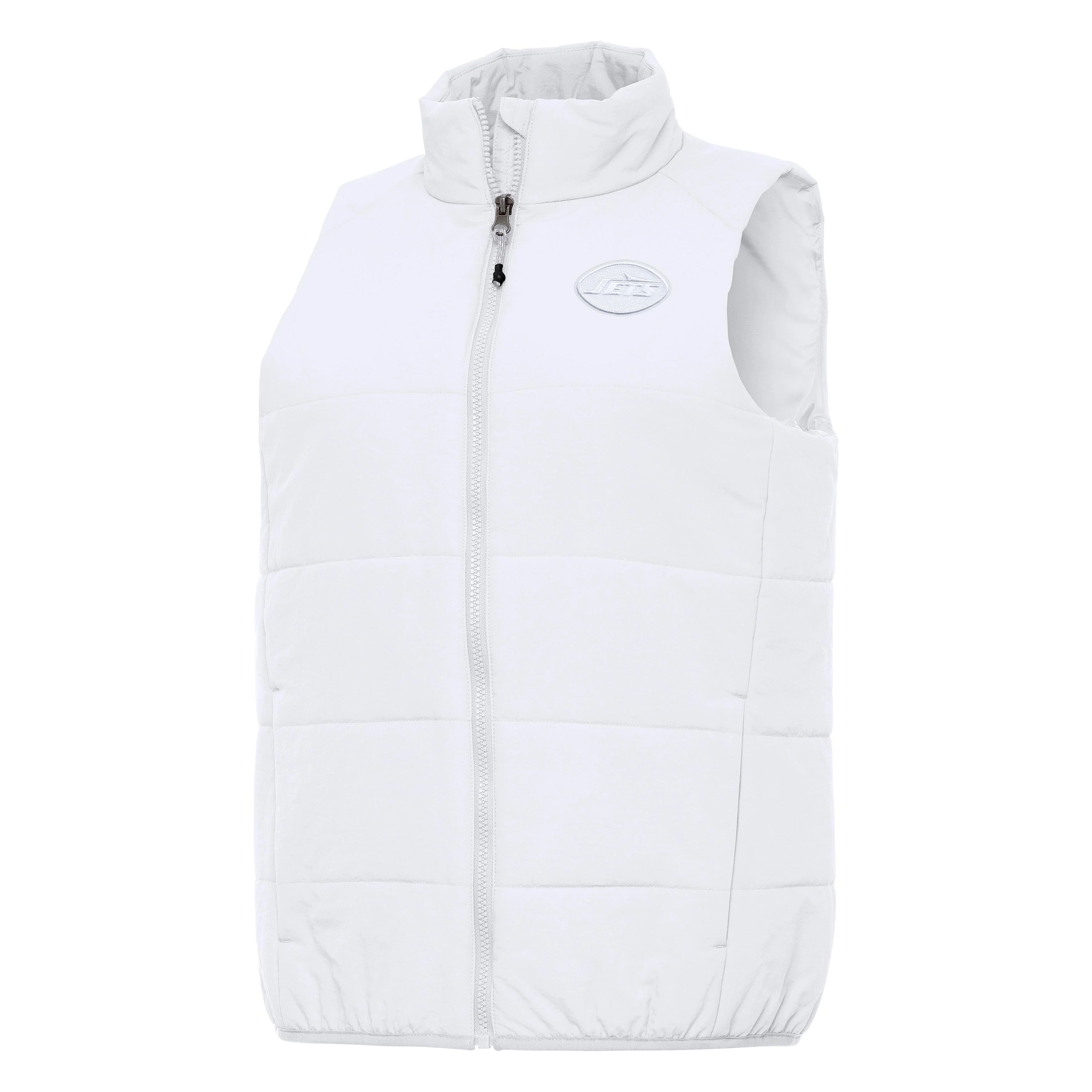 New York Jets Womens Experience White Logo Full Zip Vest