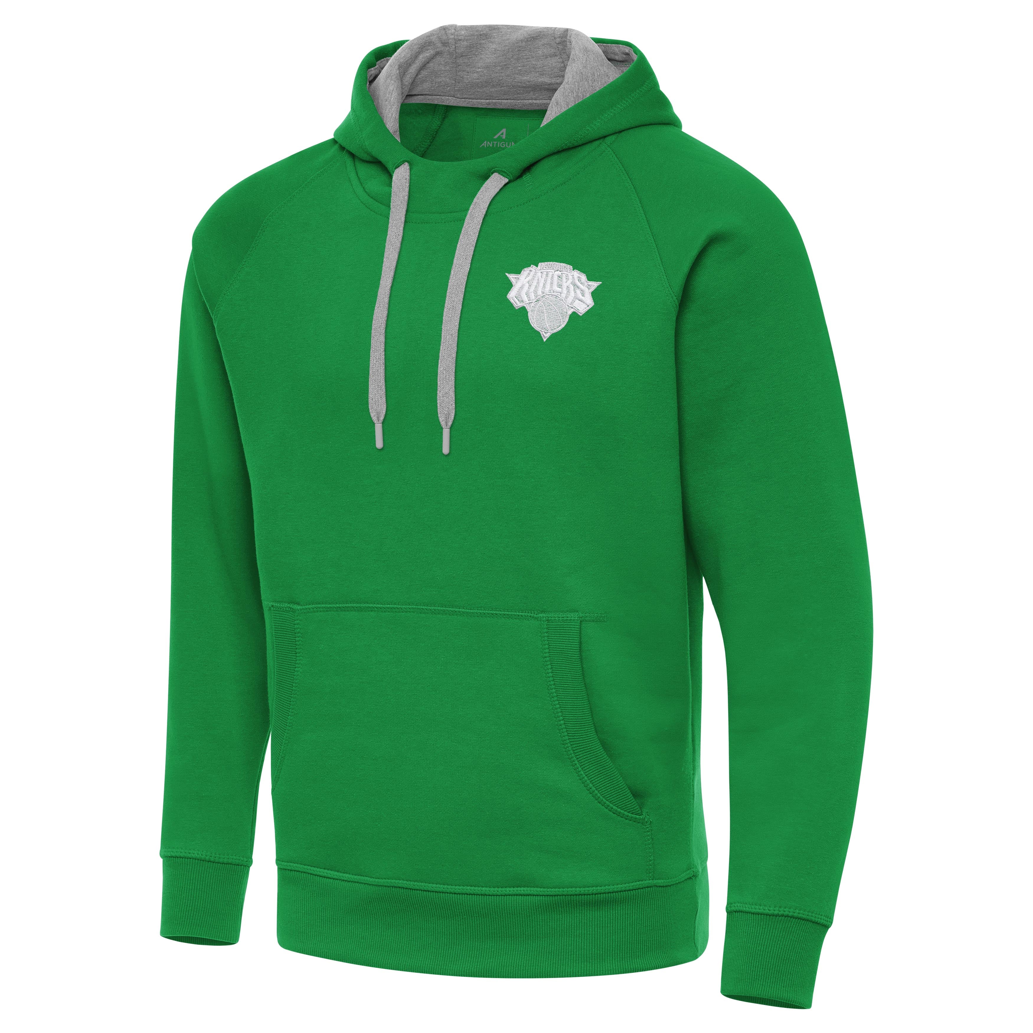 New York Knicks Victory St Patricks Day White Logo Pullover Hood