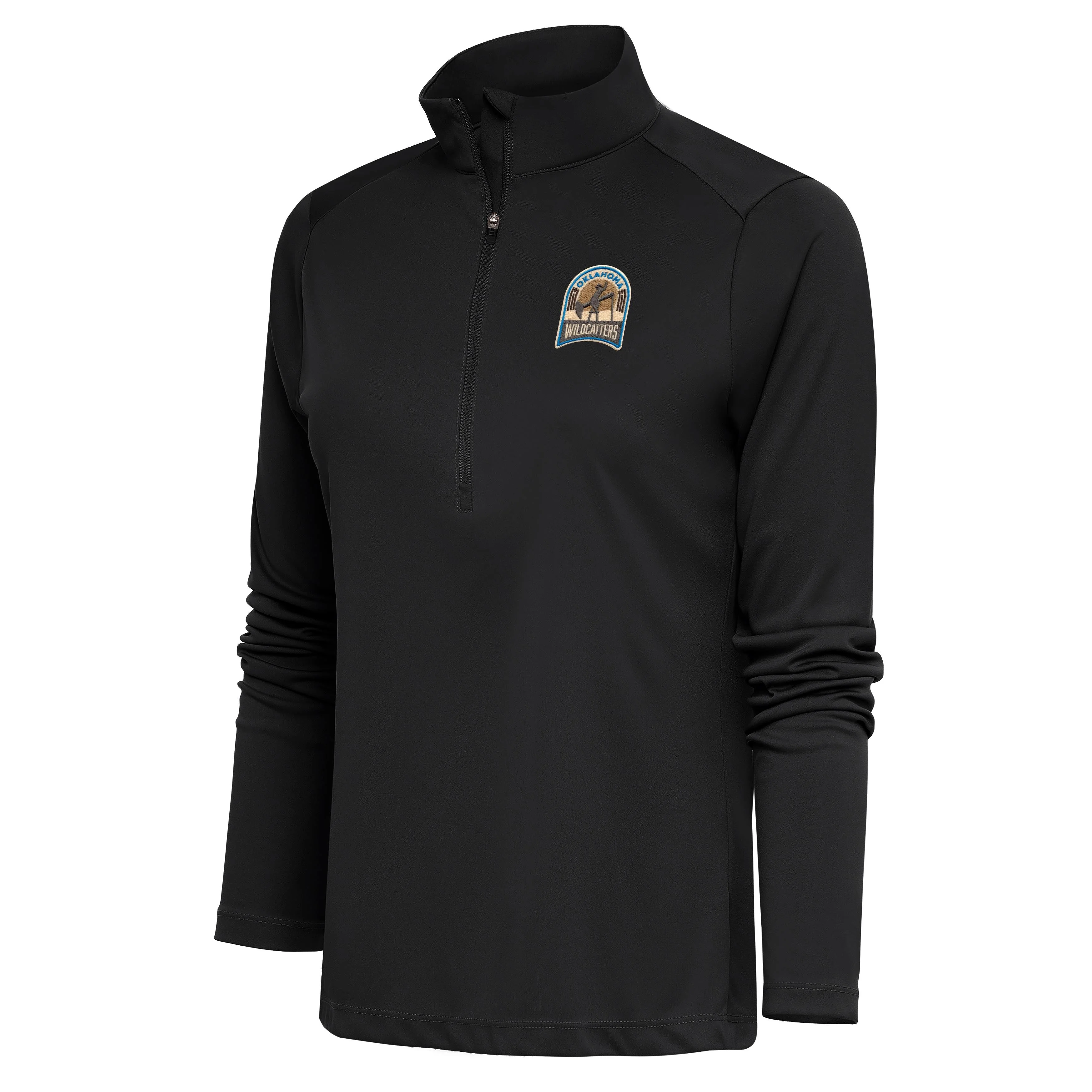 Oklahoma Wildcatters Tribute Womens Quarter Zip Pullover - Image 2