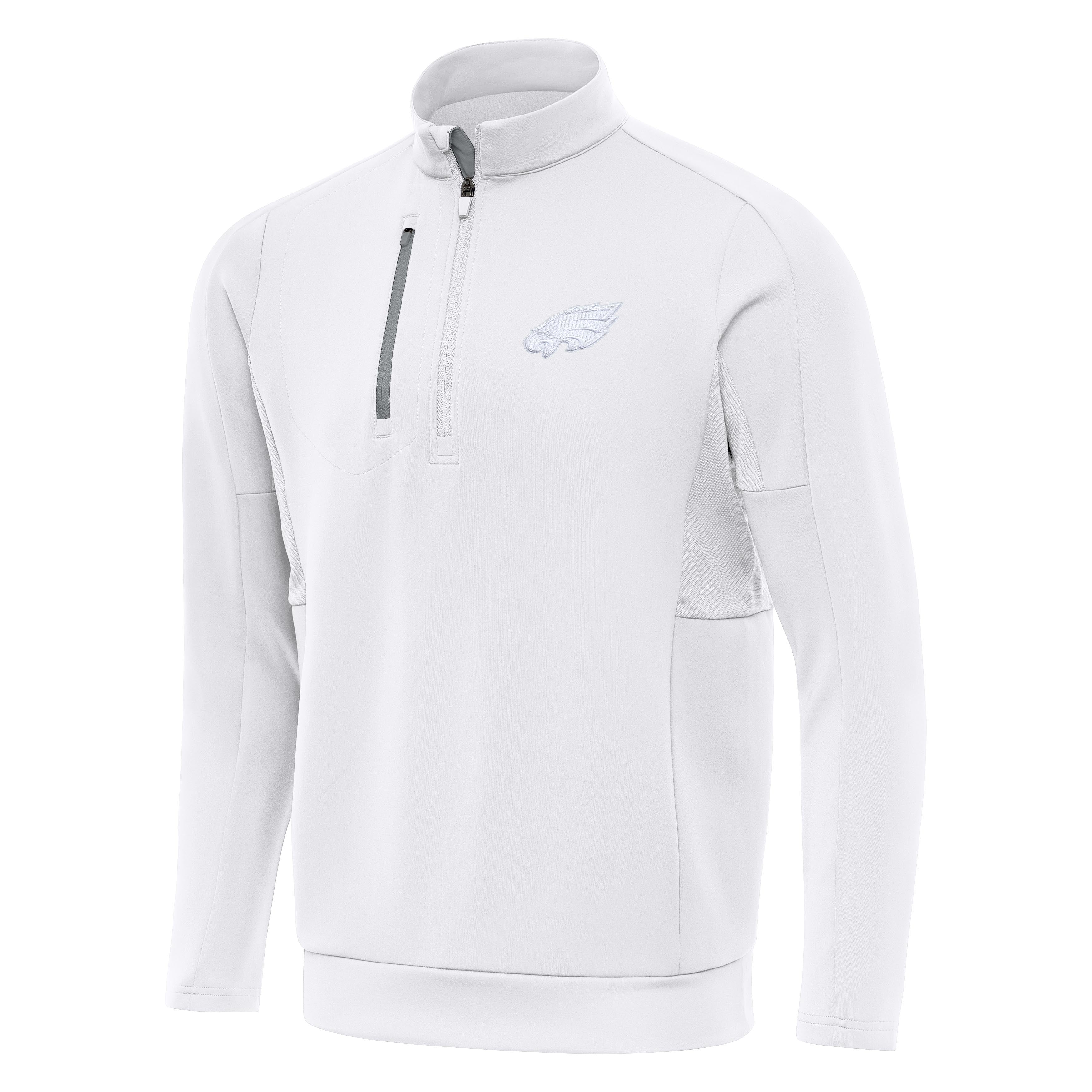 Philadelphia Eagles Generation White Logo Quarter Zip Pullover