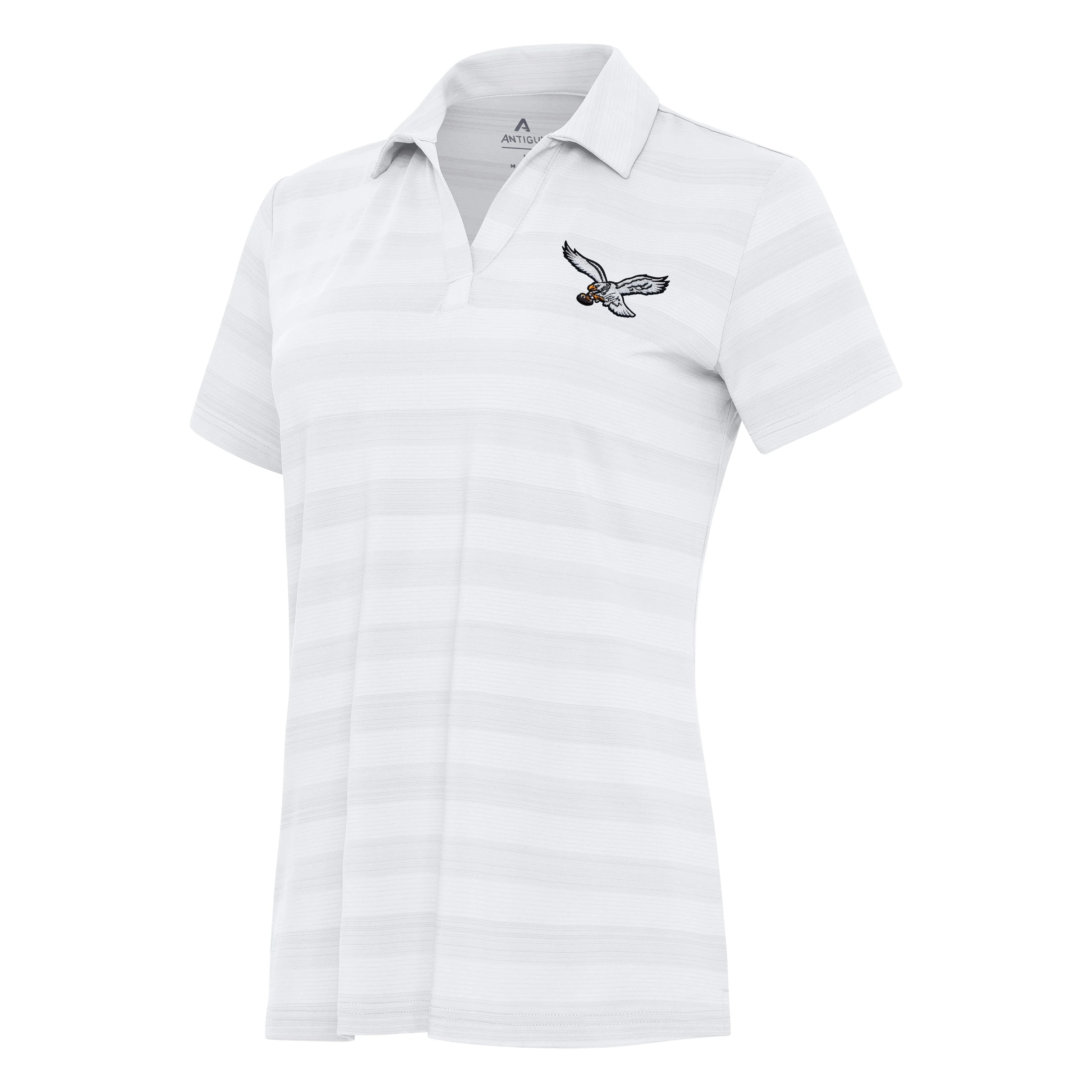 Philadelphia Eagles White Eagle Womens Tunnel Polo - Image 2
