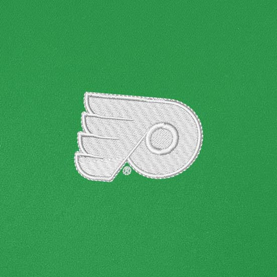 Philadelphia Flyers Intent St Patricks Day White Logo Quarter Zip Pullover - Image 2