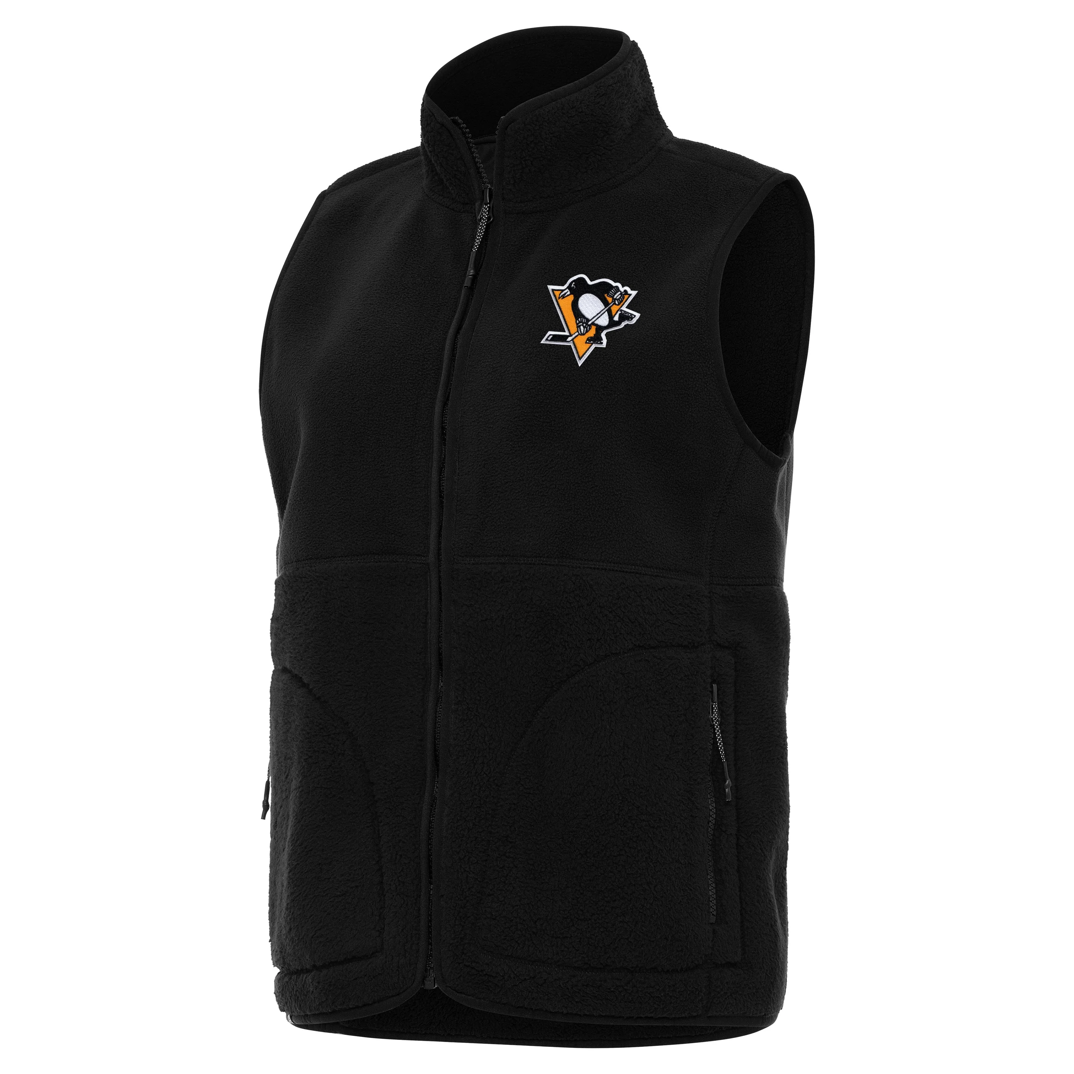 Pittsburgh Penguins Womens Nostalgic Full Zip Vest