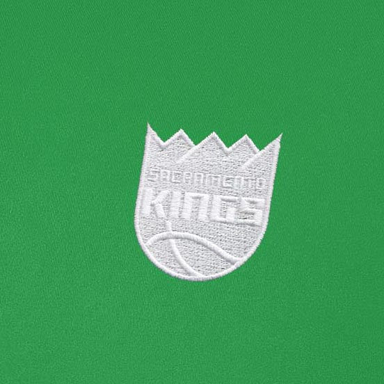 Sacramento Kings Intent St Patricks Day White Logo Quarter Zip Pullover - Image 2