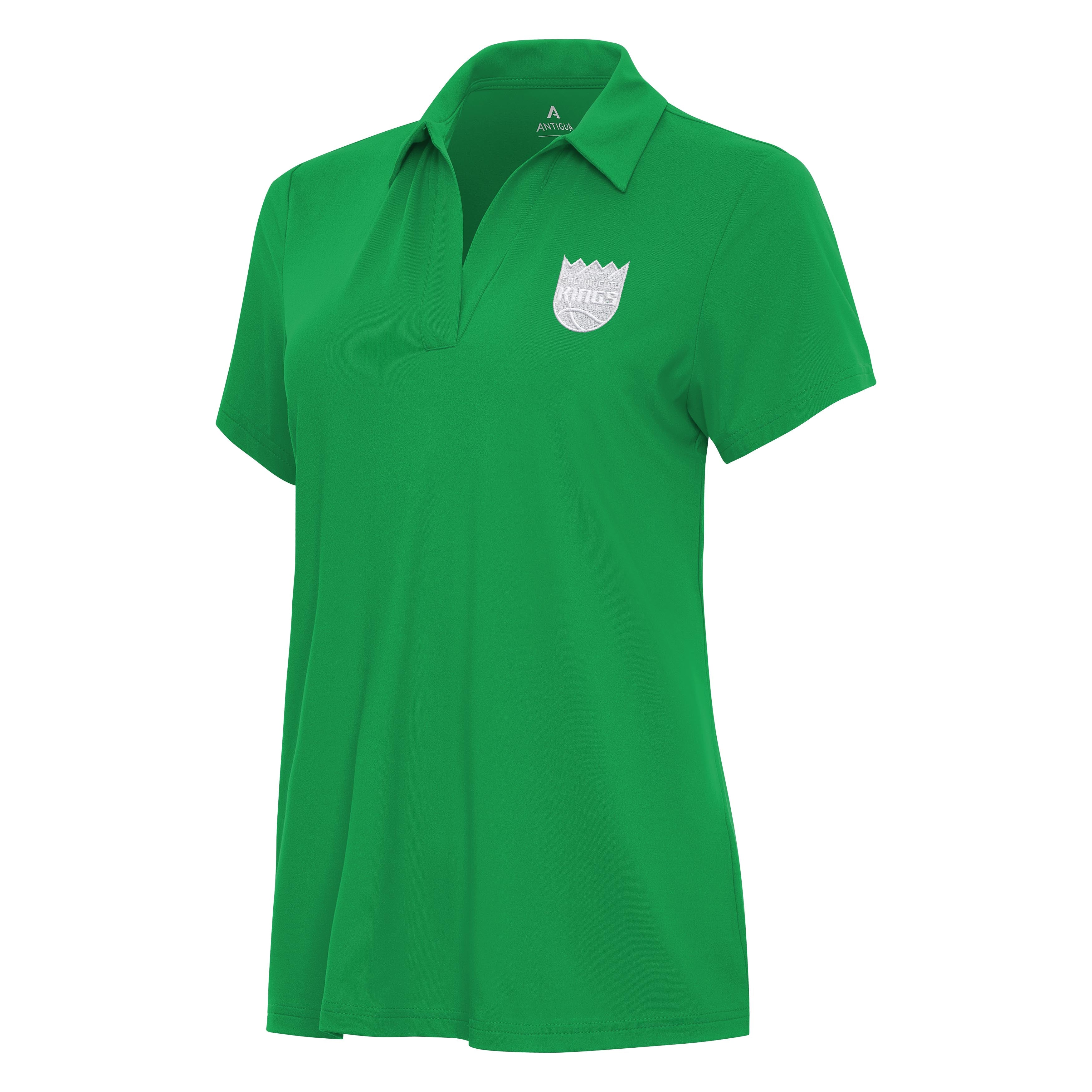 Sacramento Kings Womens Era St Patricks Day White Logo Polo
