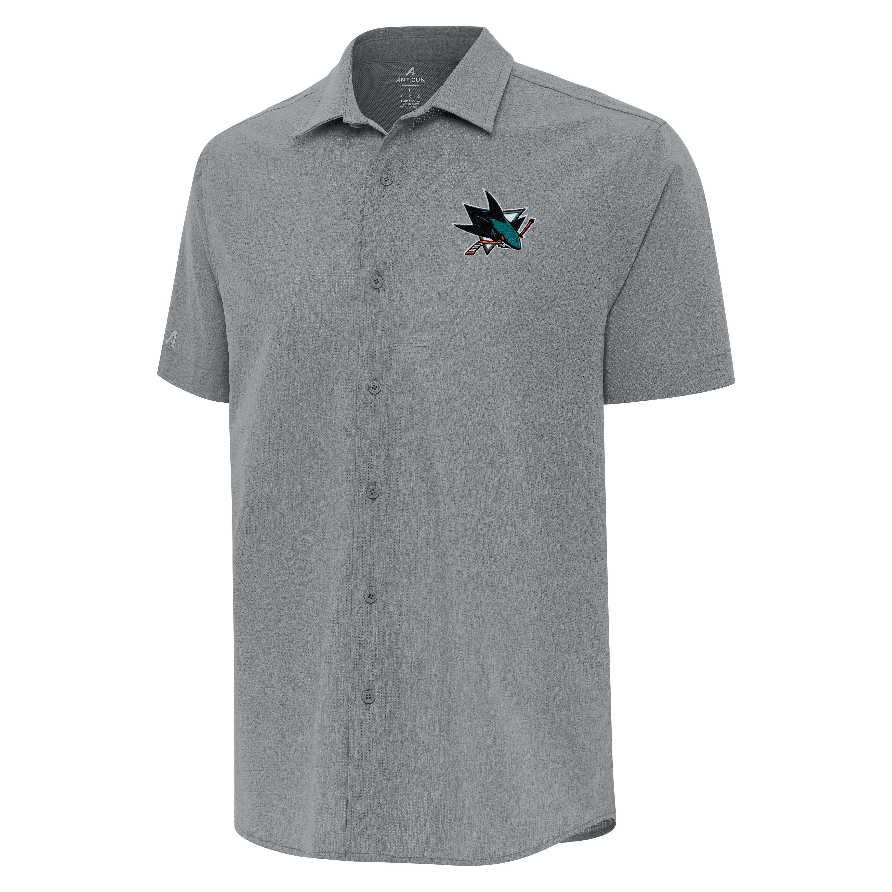 San Jose Sharks Activate Woven Shirt - Image 2
