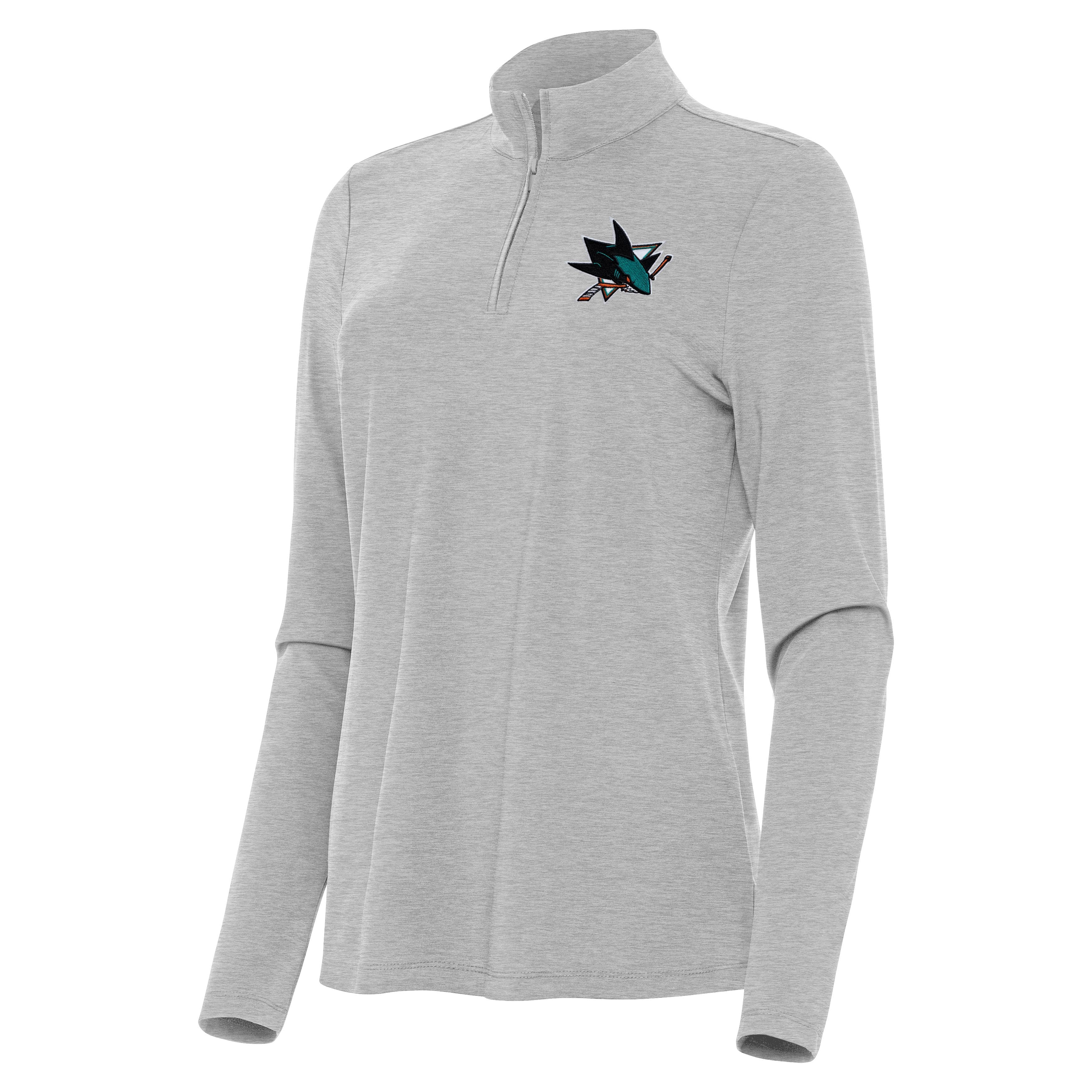 San Jose Sharks Womens Bright Quarter Zip Pullover