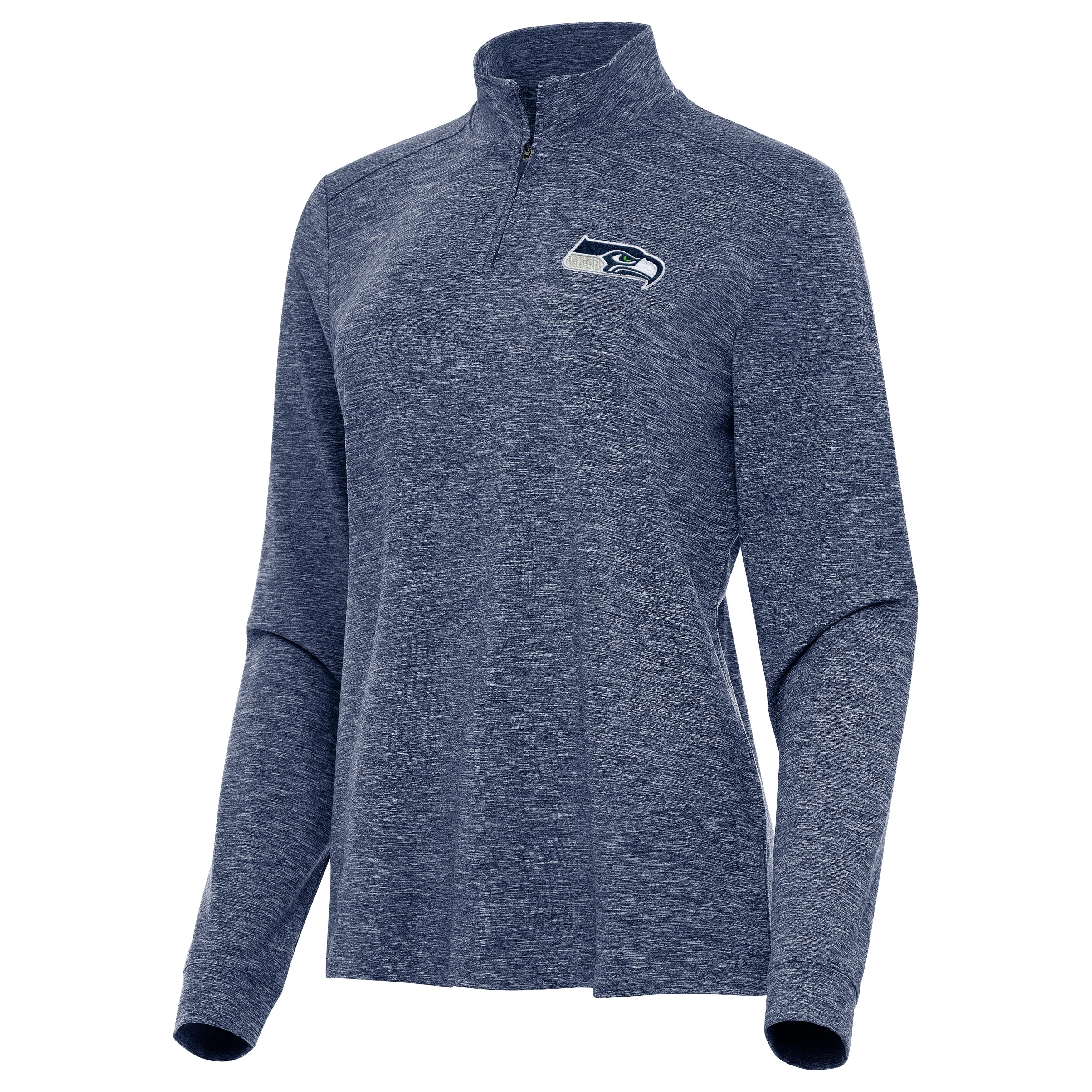 Seattle Seahawks Womens Mentor Quarter Zip Pullover