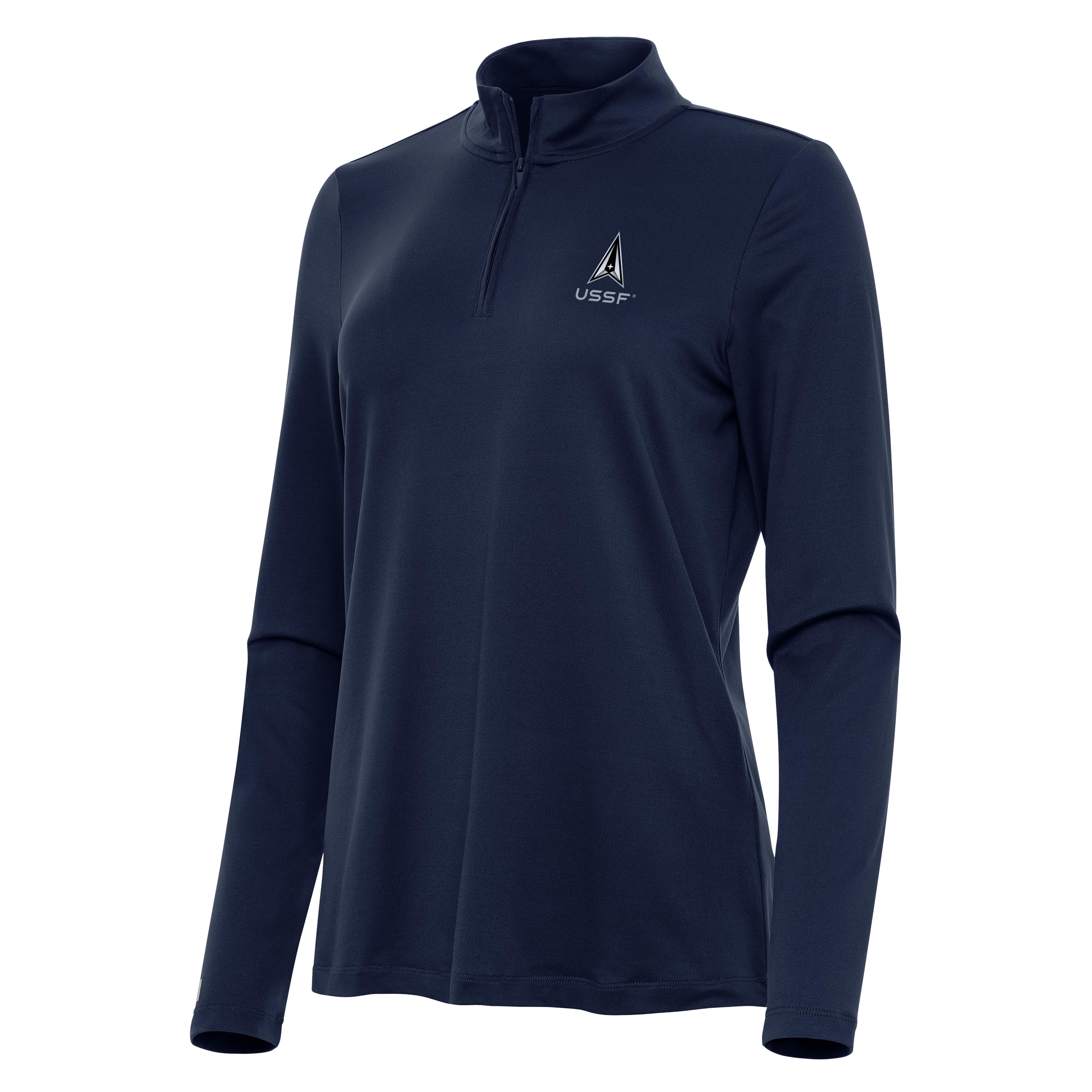 Space Force Womens Reprocess Quarter Zip Pullover - Image 4