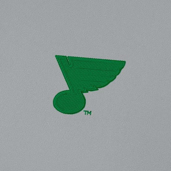 St Louis Blues Intent St Patricks Day Quarter Zip Pullover - Image 2