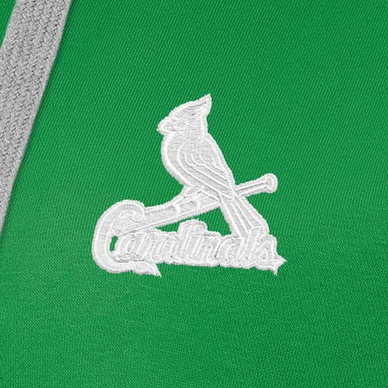 St Louis Cardinals Womens Victory St Patricks Day White Logo Pullover Hood - Image 2
