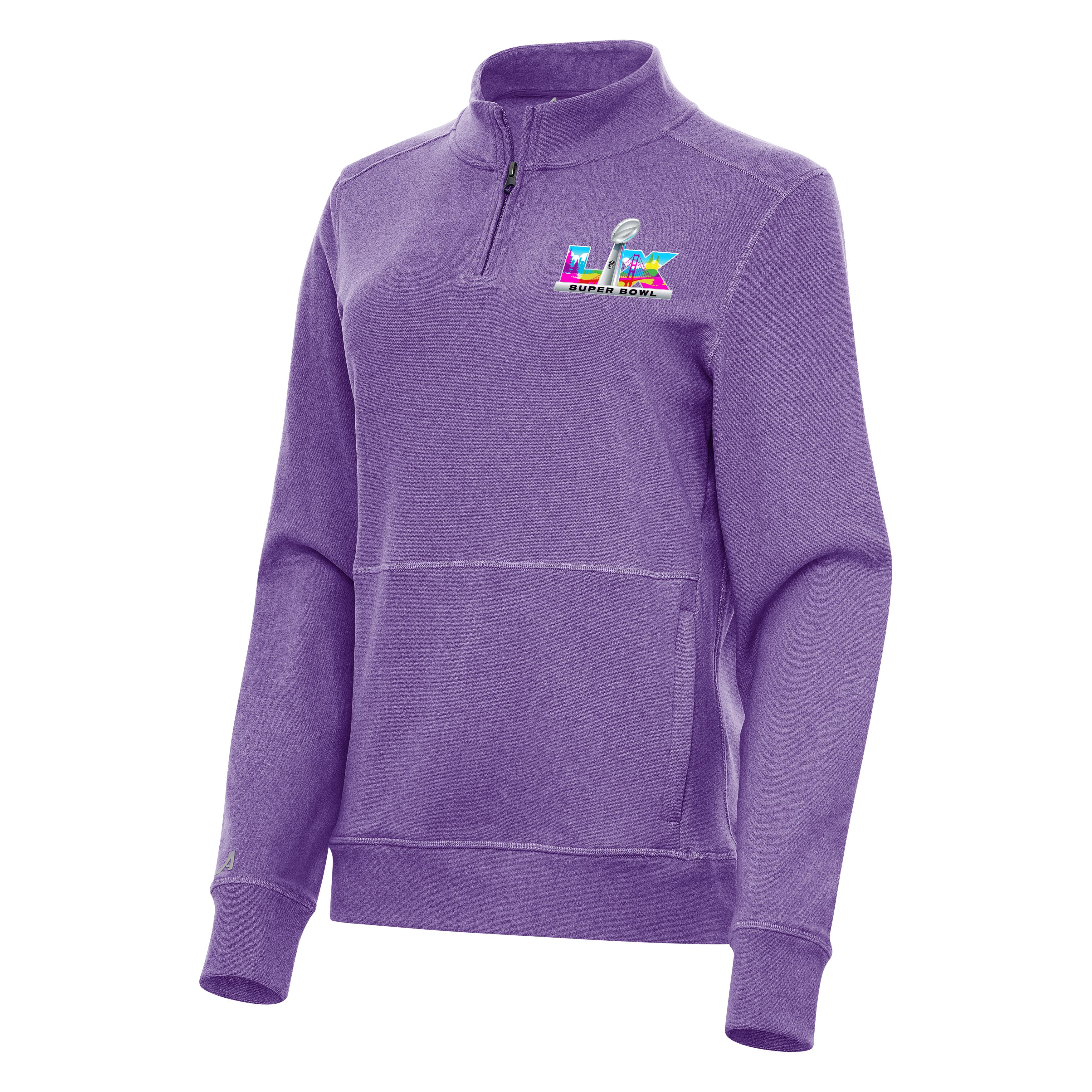 Super Bowl LX Womens Crush Quarter Zip Pullover - Image 3