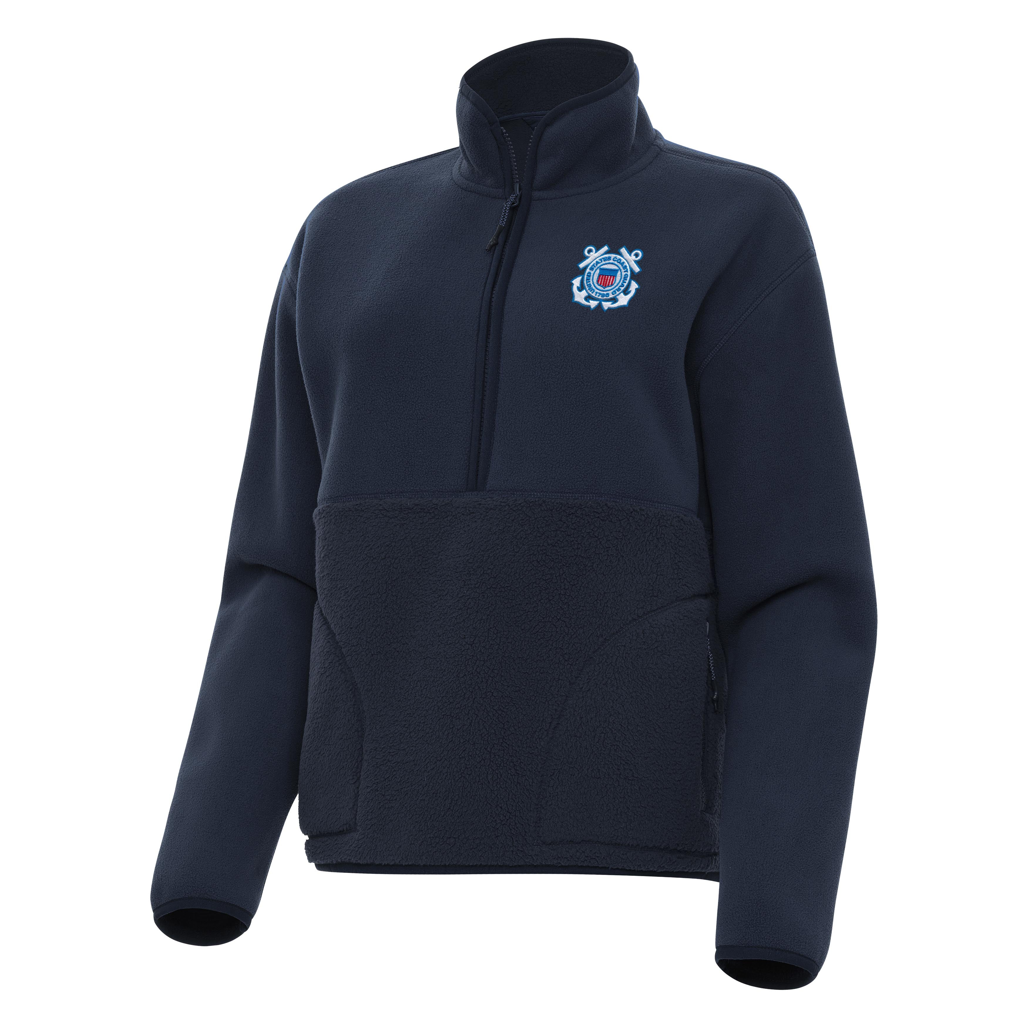 Coast Guard Womens Figure Quarter Zip Pullover