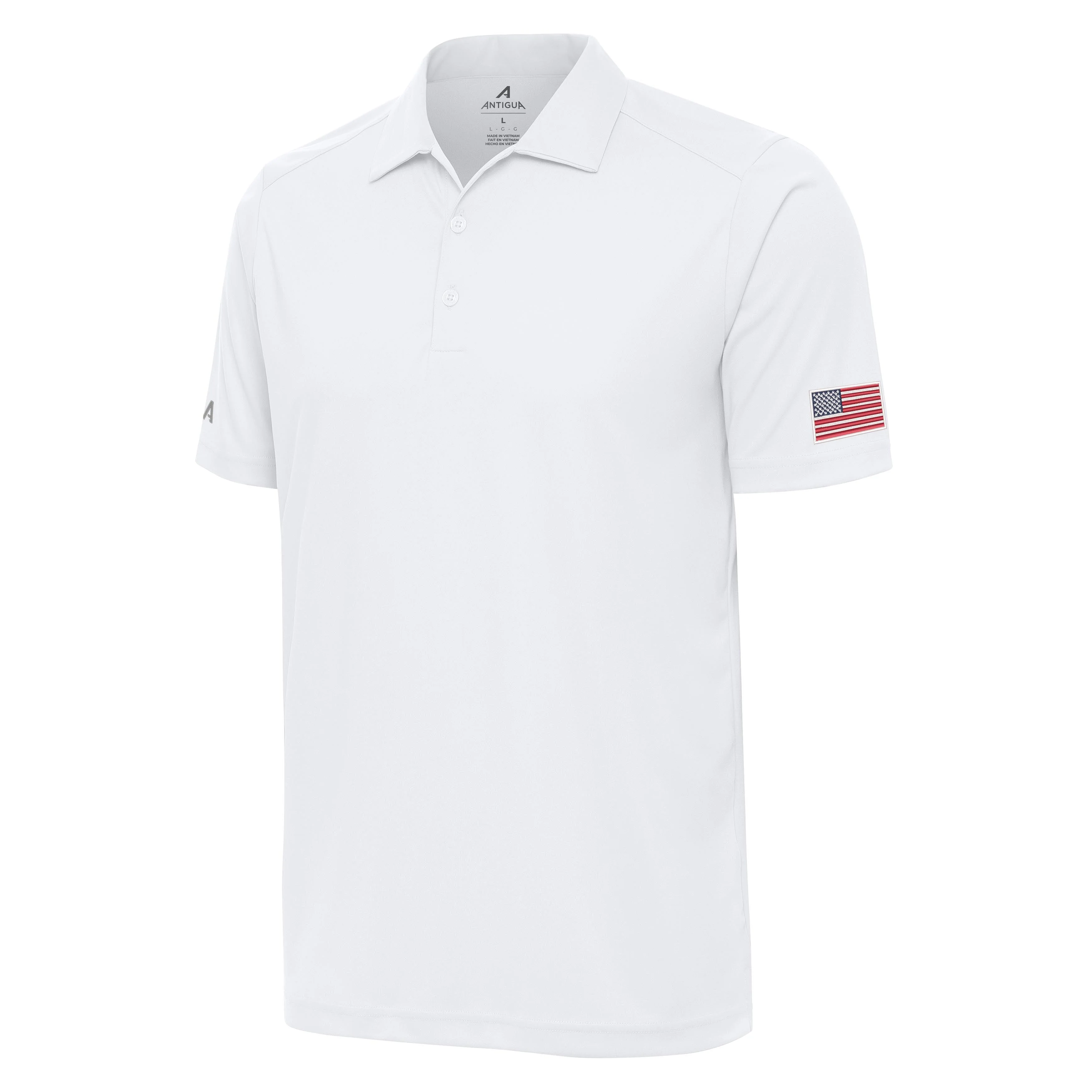 US Flag Left Sleeve Tribute Polo - Image 2