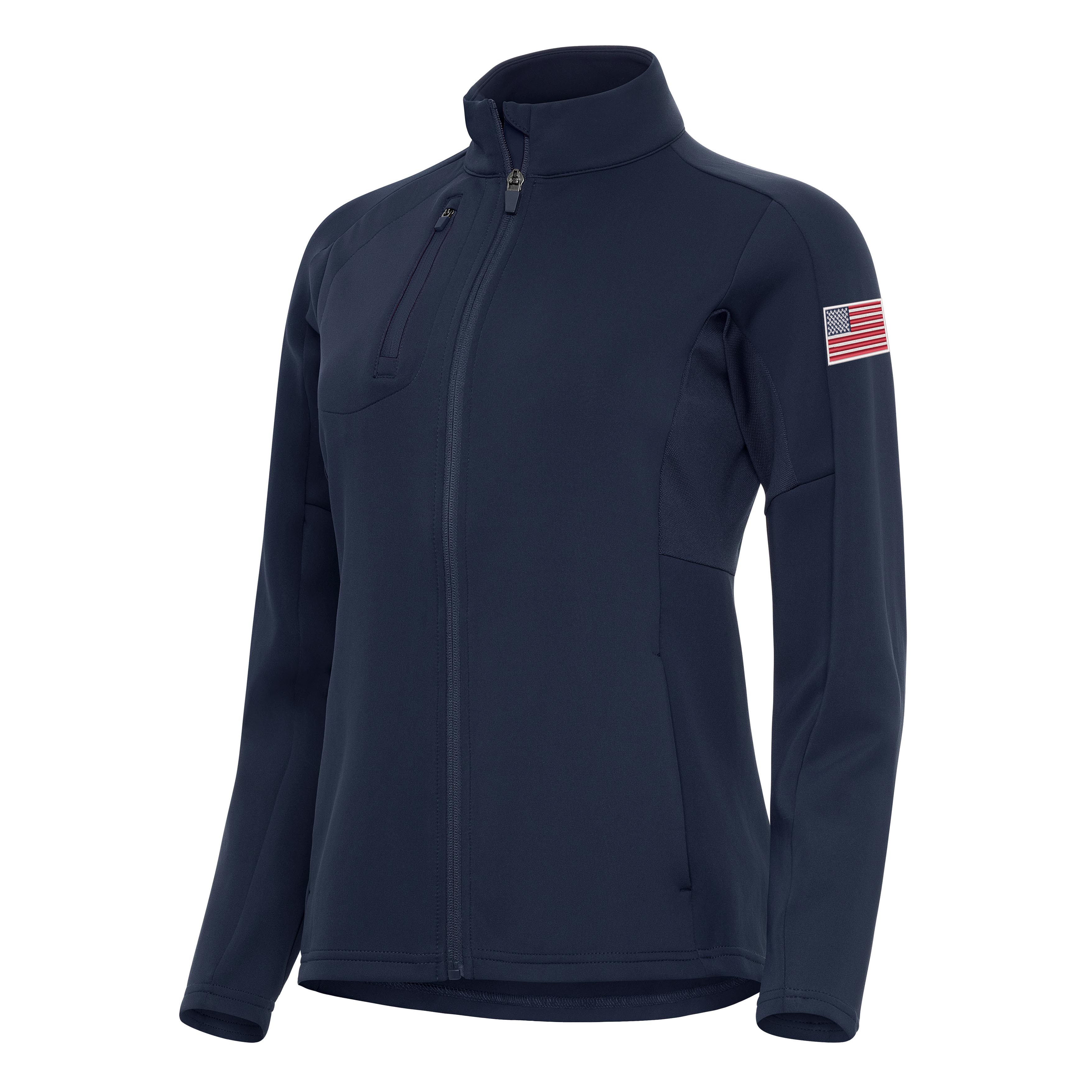 US Flag Left Sleeve Womens Generation Jacket - Image 2