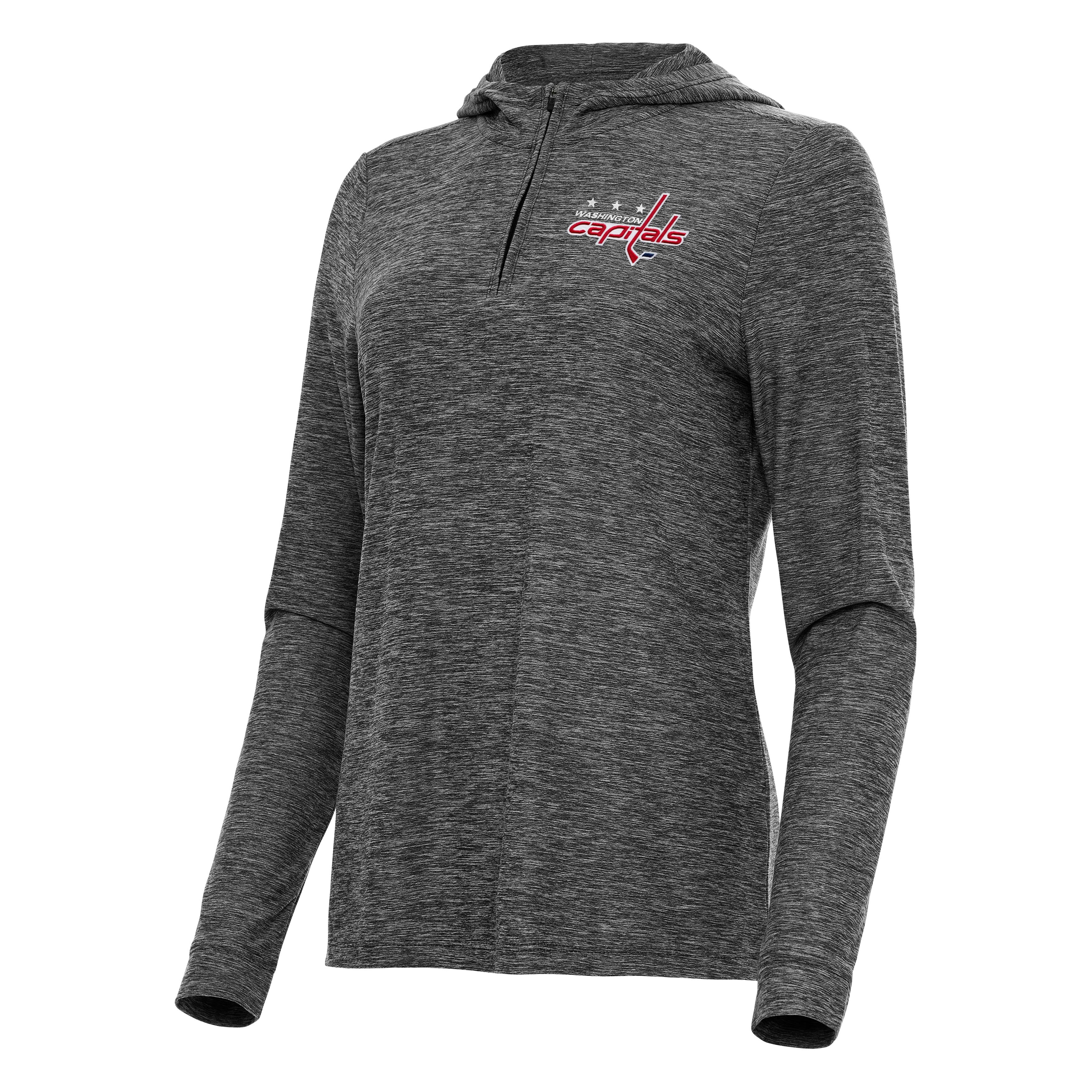 Washington Capitals Womens Daybreak Quarter Zip Pullover Hood - Image 2