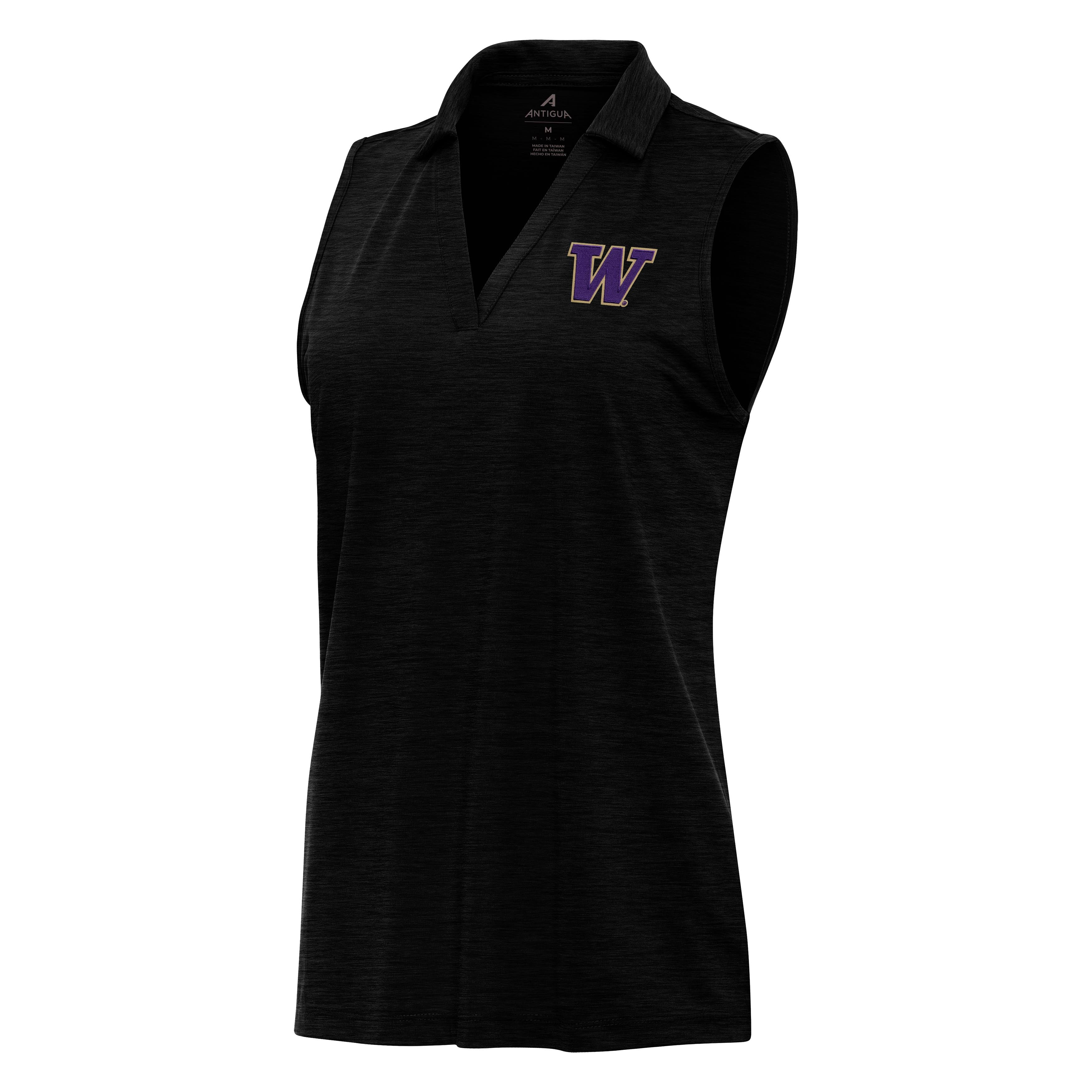 Washington Huskies Womens Layout Sleeveless Polo